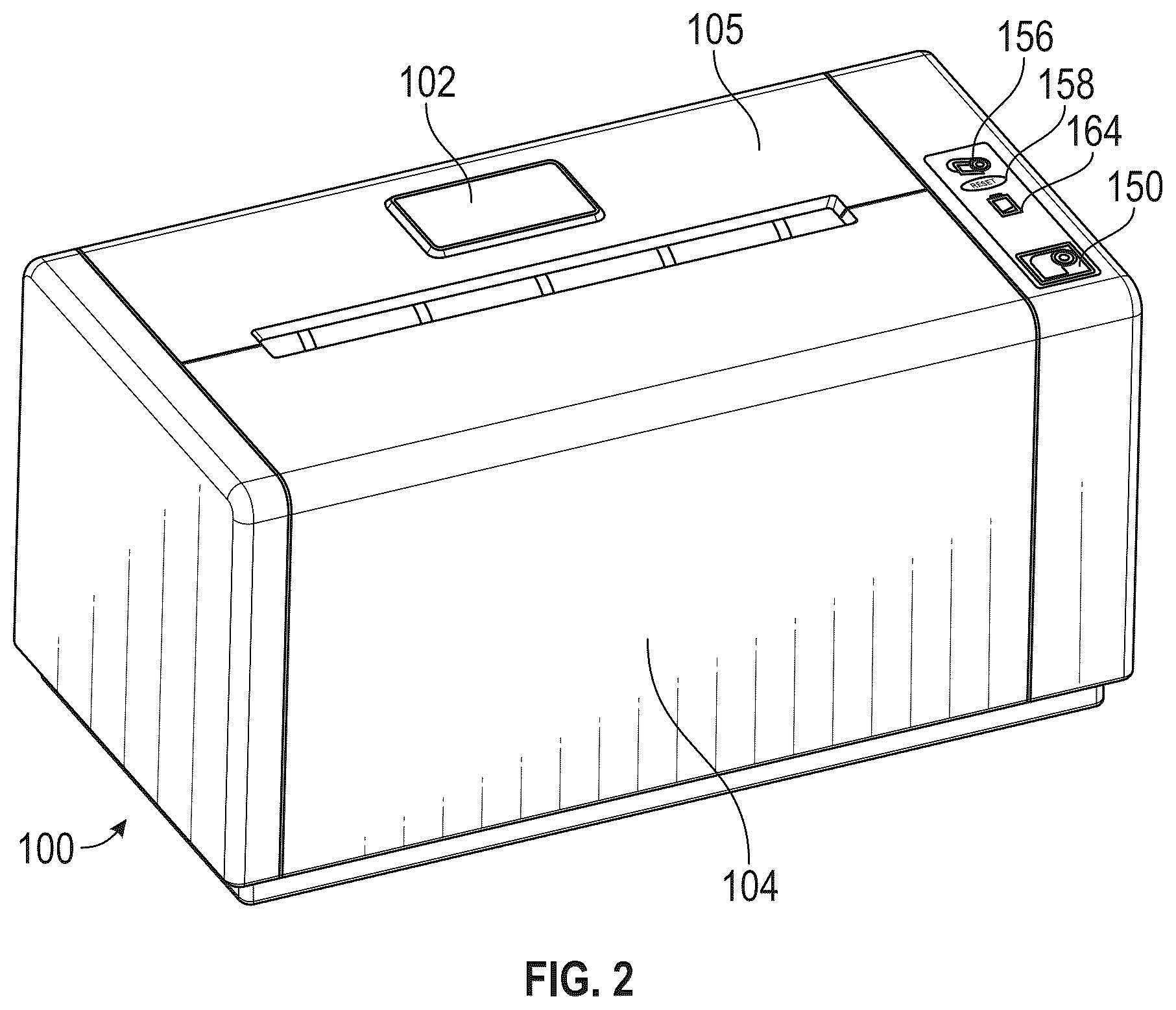 Patent US11812897 Figure 3 – Dispensing assembly for paper products