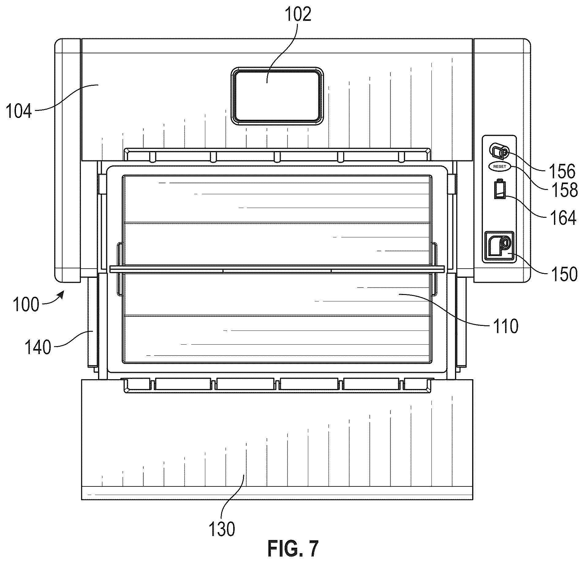 Patent US11812897 Figure 8 – Dispensing assembly for paper products