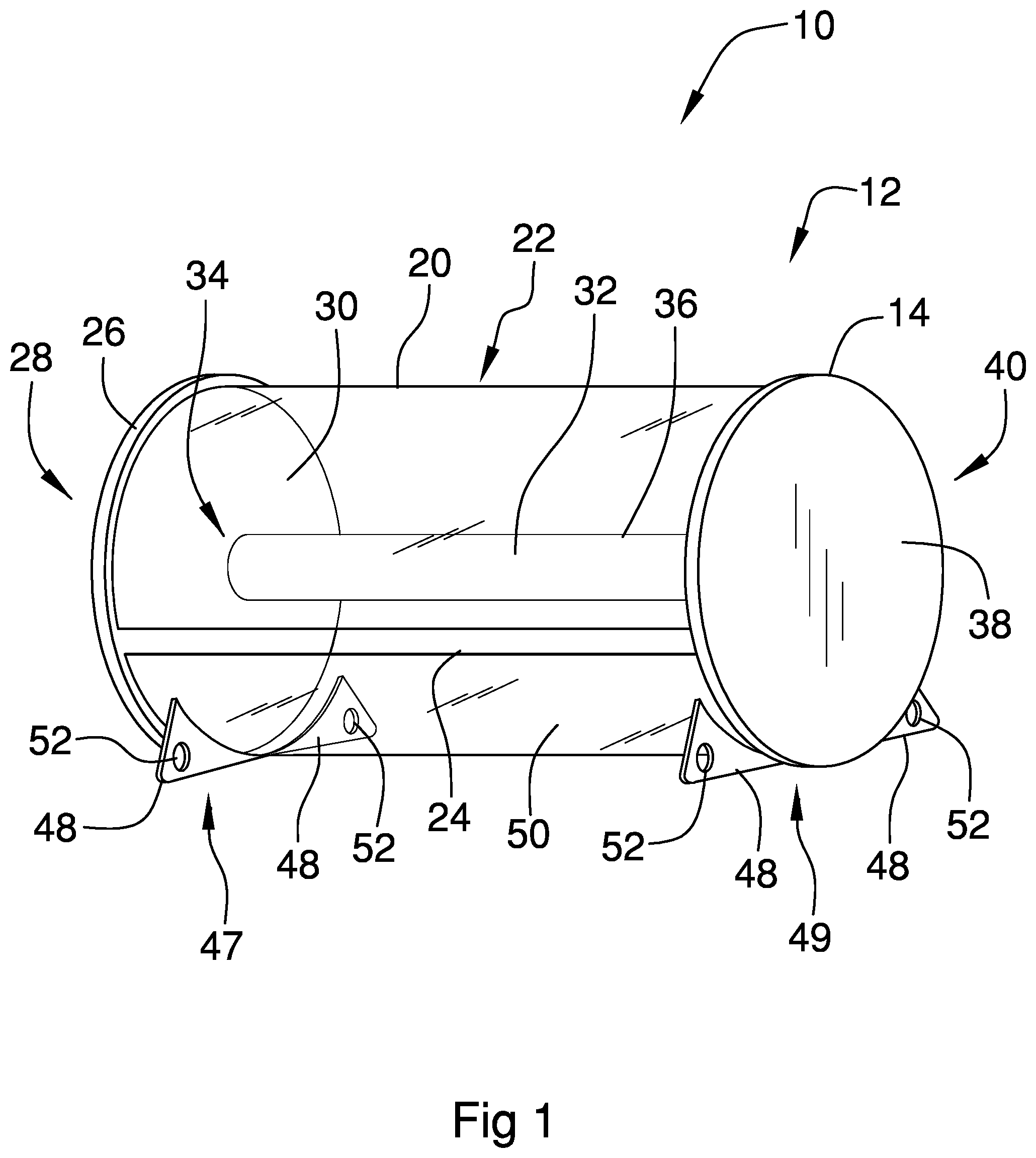 Patent US11812898 Figure 1 – Portable towel dispensing device