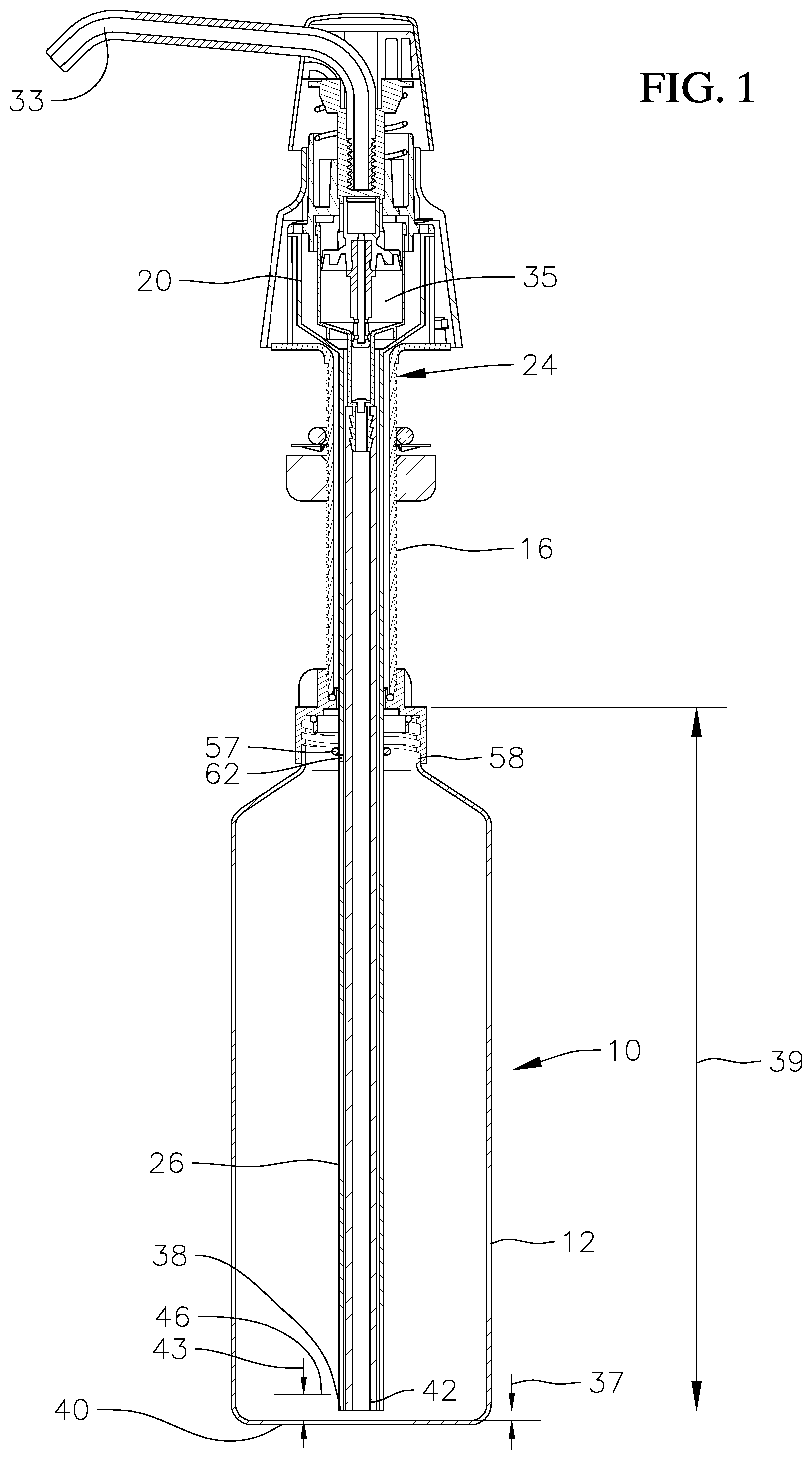 Patent US11812904 Figure 1 – Conduit for filling a fluid reservoir and methods for filling a fluid reservoir