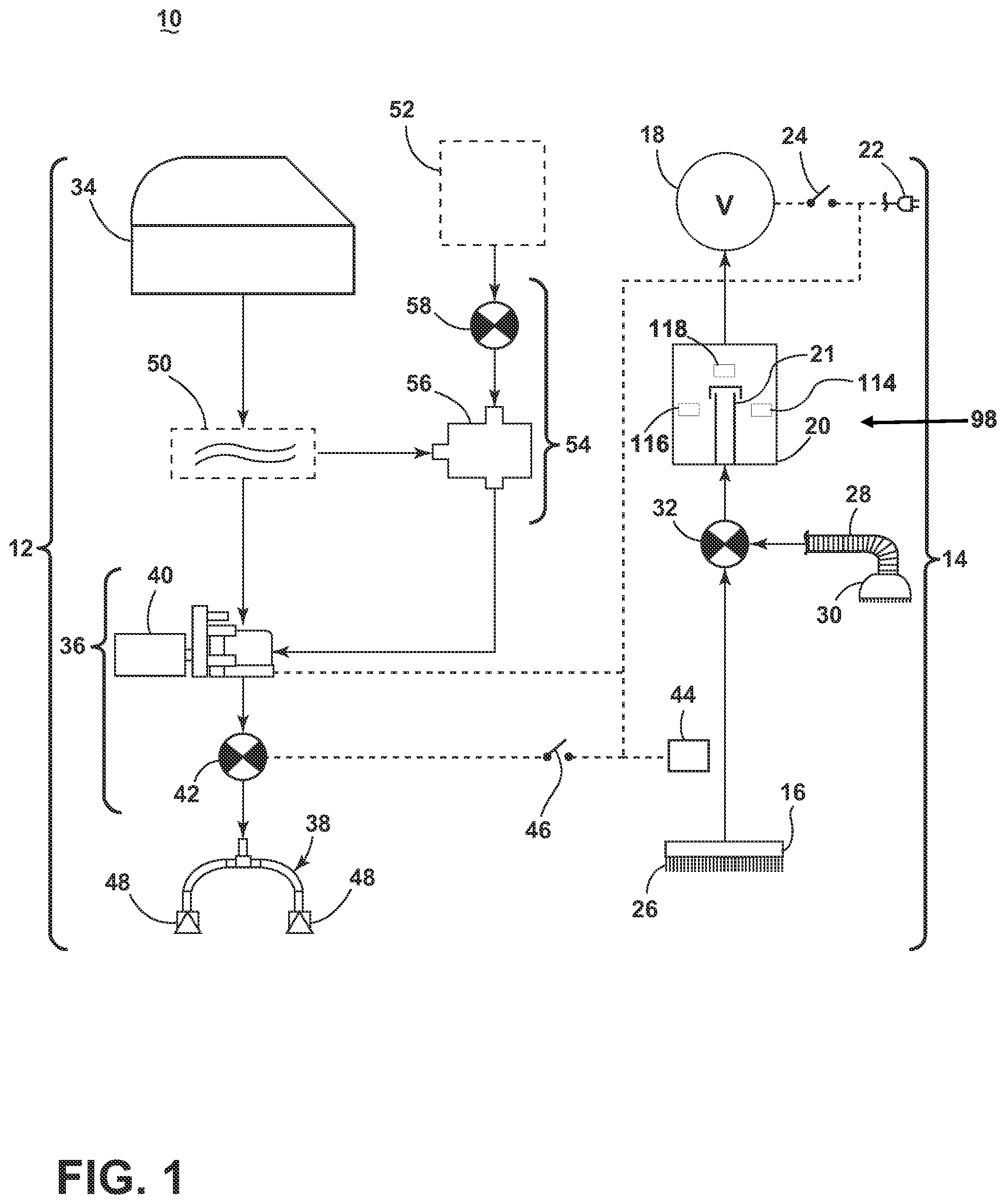 Patent US11812906 — Apparatus for cleaning a surface — Figure 1