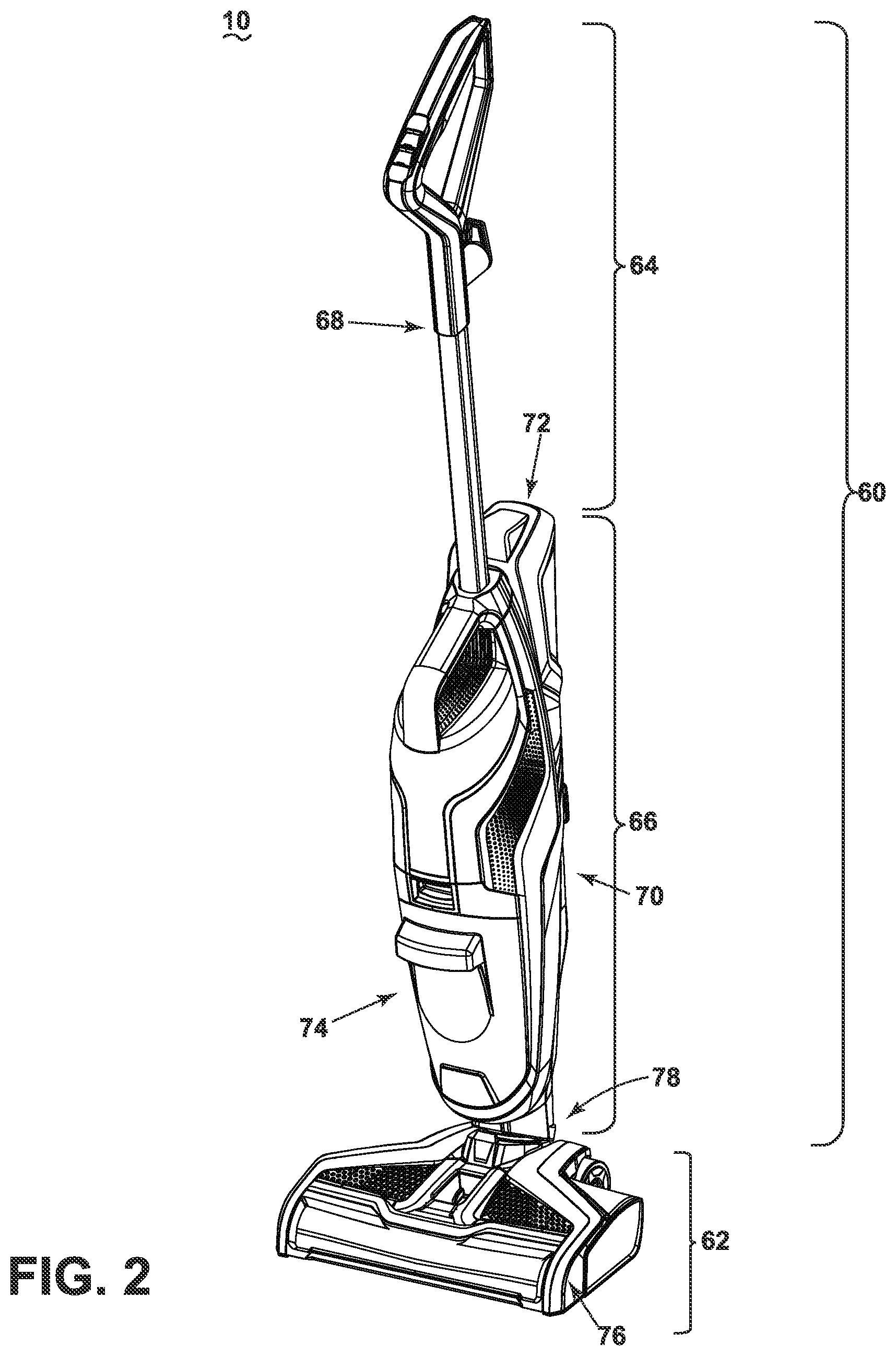 Patent US11812906 Figure 2 – Apparatus for cleaning a surface