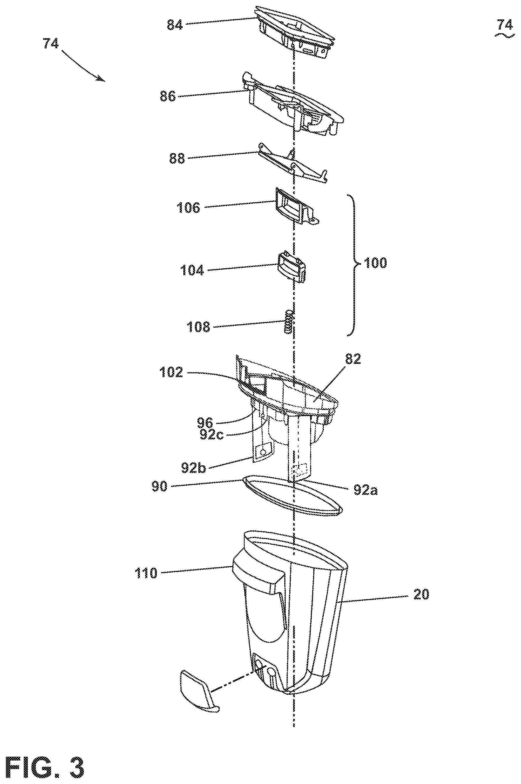 Patent US11812906 Figure 3 – Apparatus for cleaning a surface