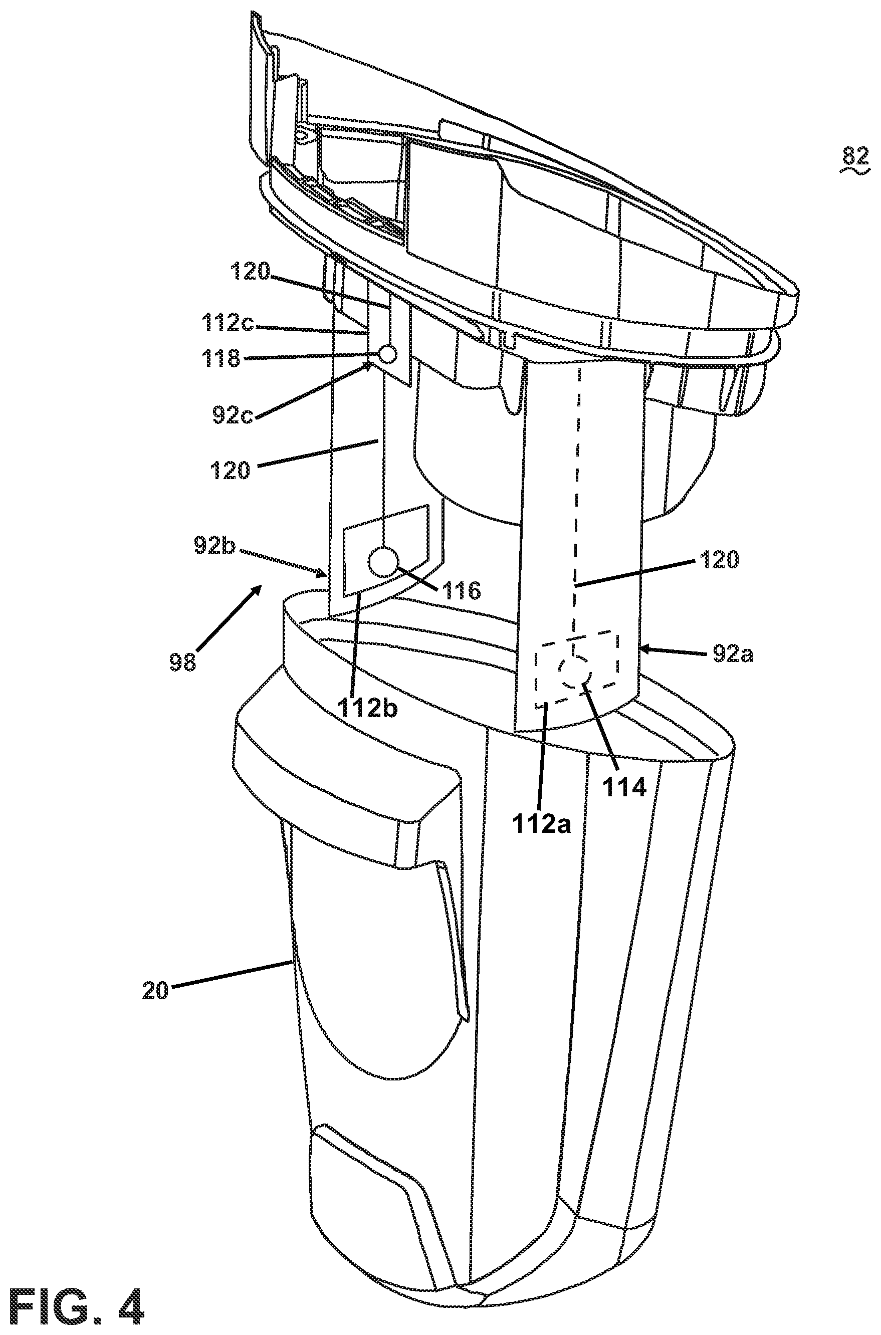 Patent US11812906 Figure 4 – Apparatus for cleaning a surface