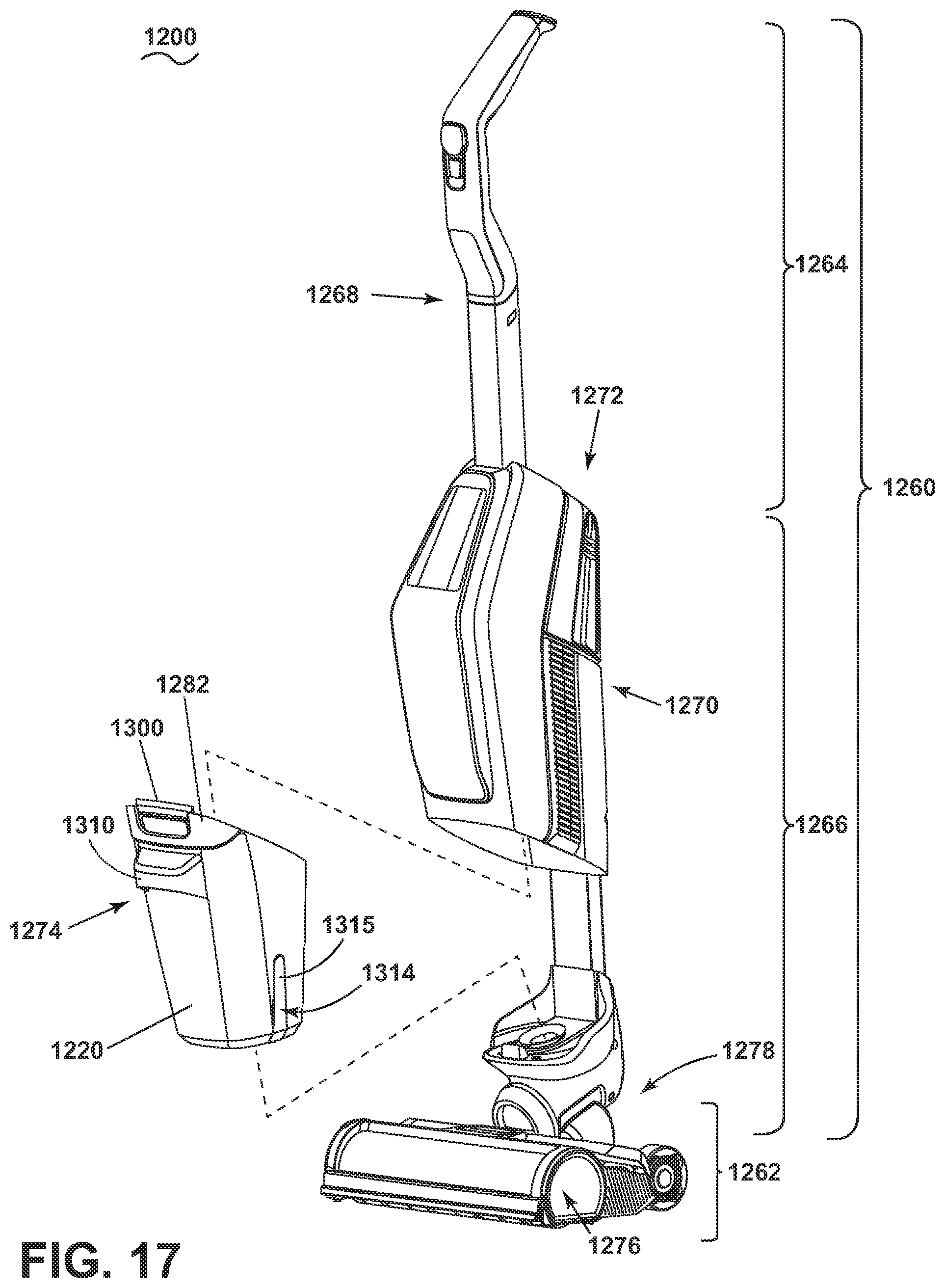 Patent US11812906 Figure 16 – Apparatus for cleaning a surface