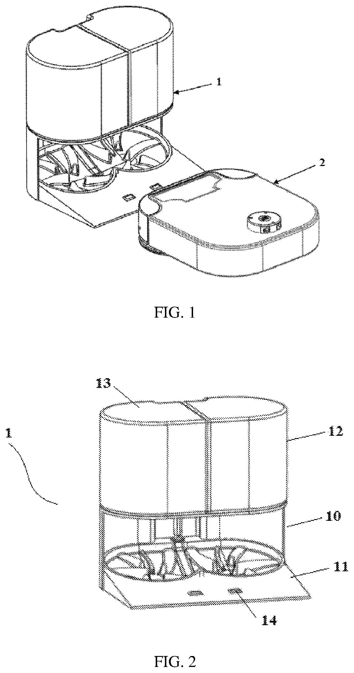 Patent US11812907 Figure 1 – Base station and cleaning robot system