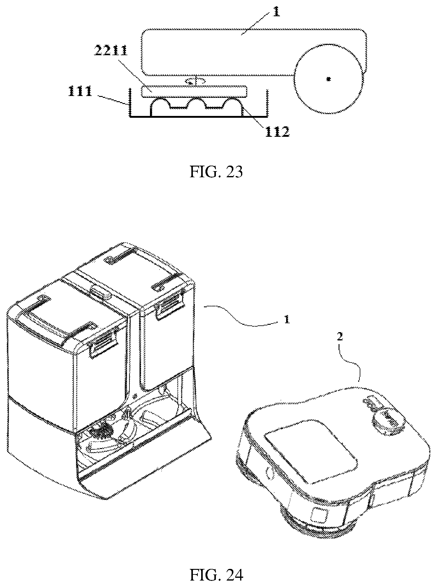 Patent US11812907 Figure 10 – Base station and cleaning robot system