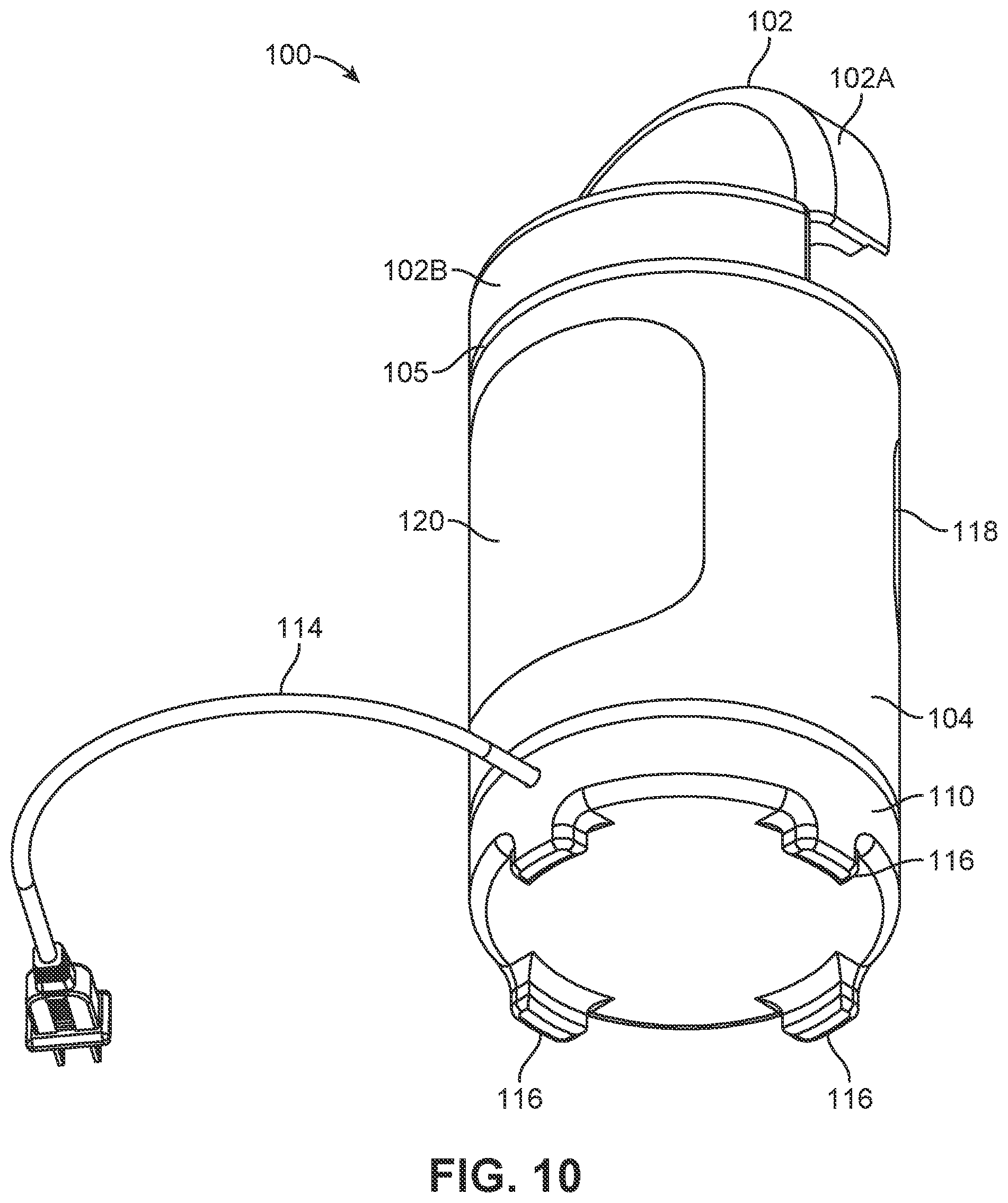 Patent US11812913 Figure 10 – Compact dishwasher for cleaning a few eating utensils
