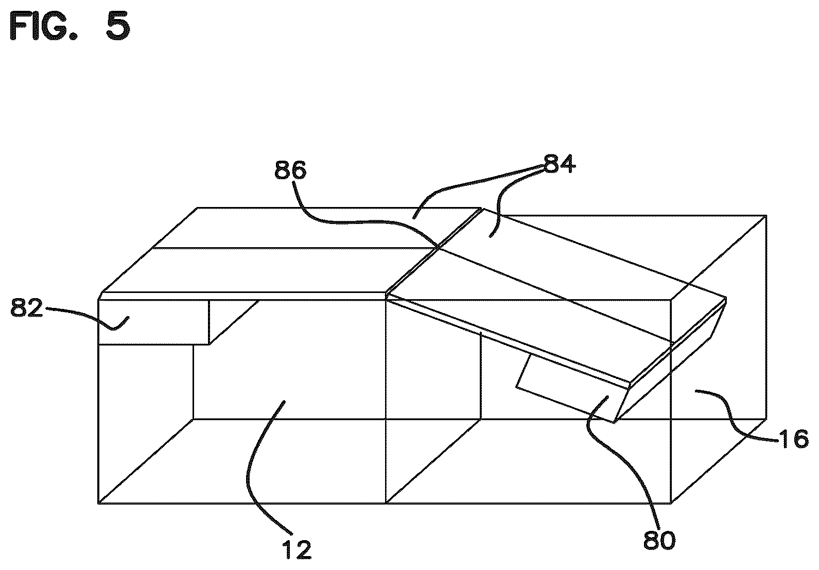 Patent US11812914 Figure 5 – Apparatus for separating chemistries in a door-type dishmachine