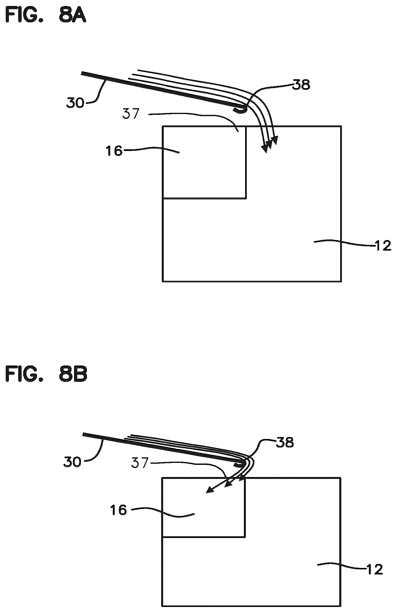 Patent US11812914 Figure 8 – Apparatus for separating chemistries in a door-type dishmachine