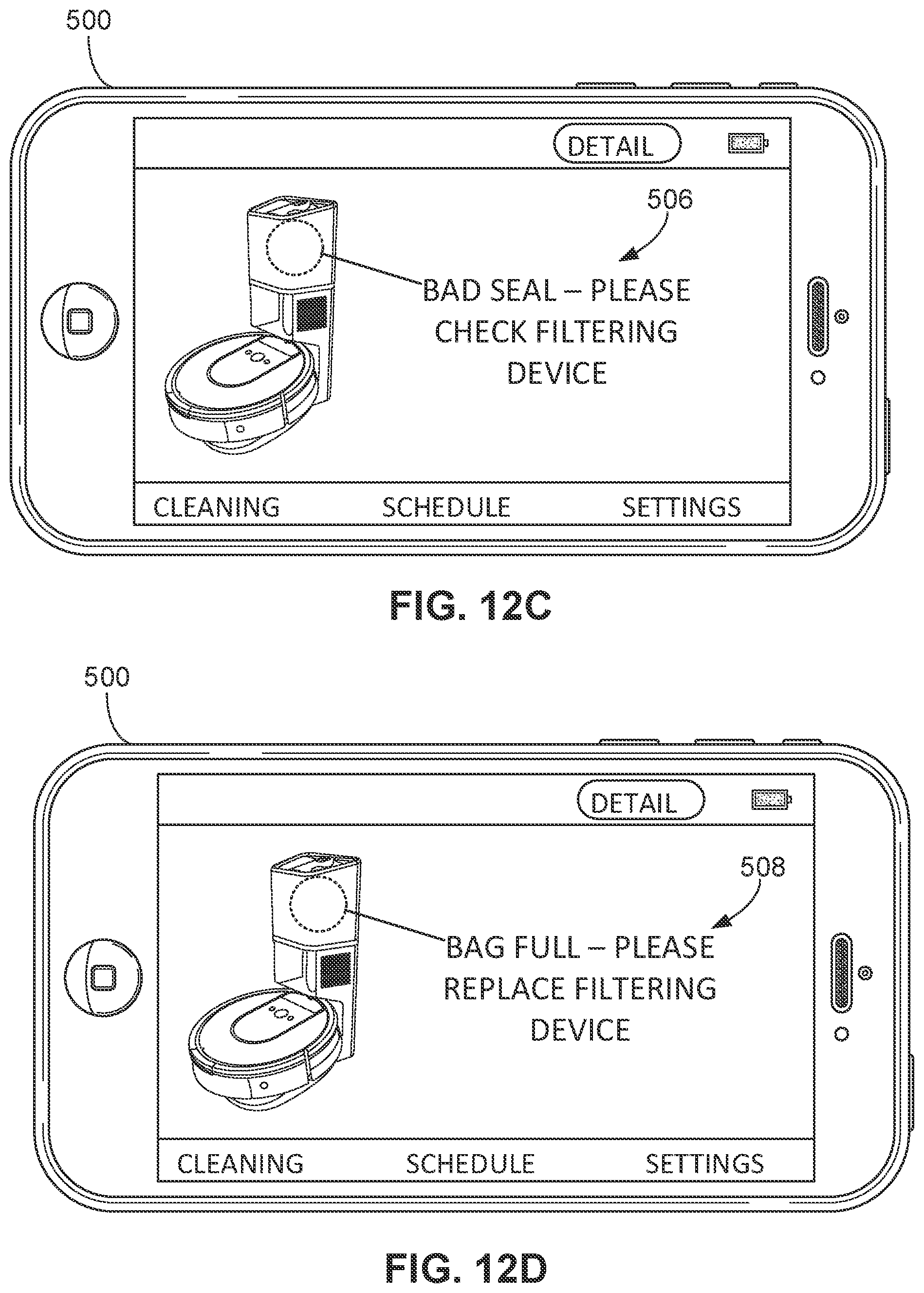 Patent US11812918 Figure 9 – Filtering devices for evacuation stations