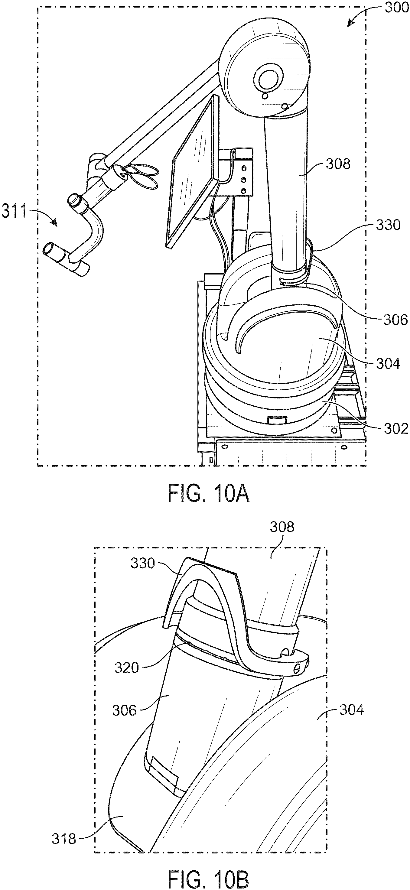 Patent US11812938 Figure 14 – Co-manipulation surgical system having a coupling mechanism removeably attachable to surgical instruments