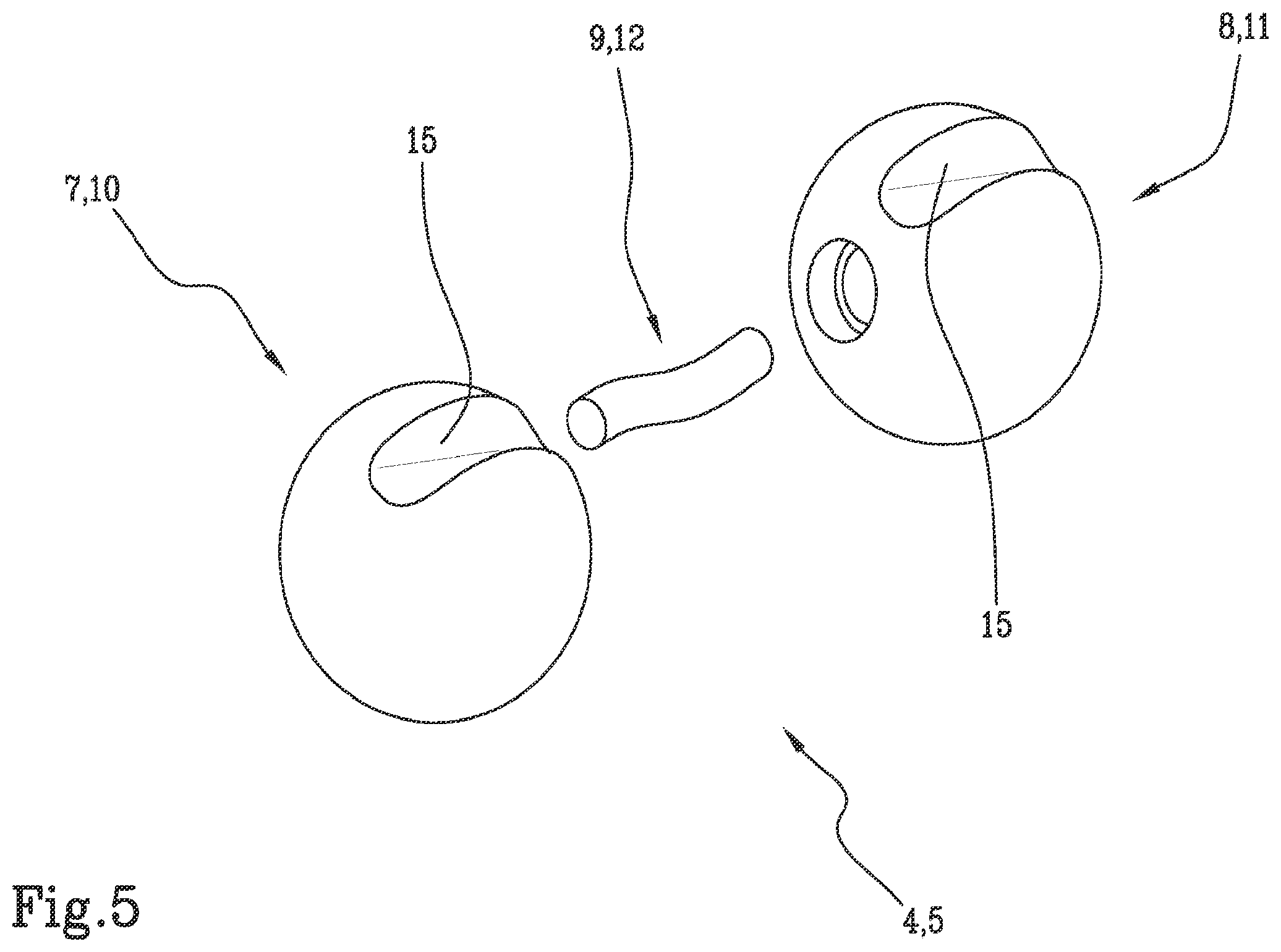 Patent US11812942 Figure 4 – Suturing device, in particular for suturing lacerations of the meniscus