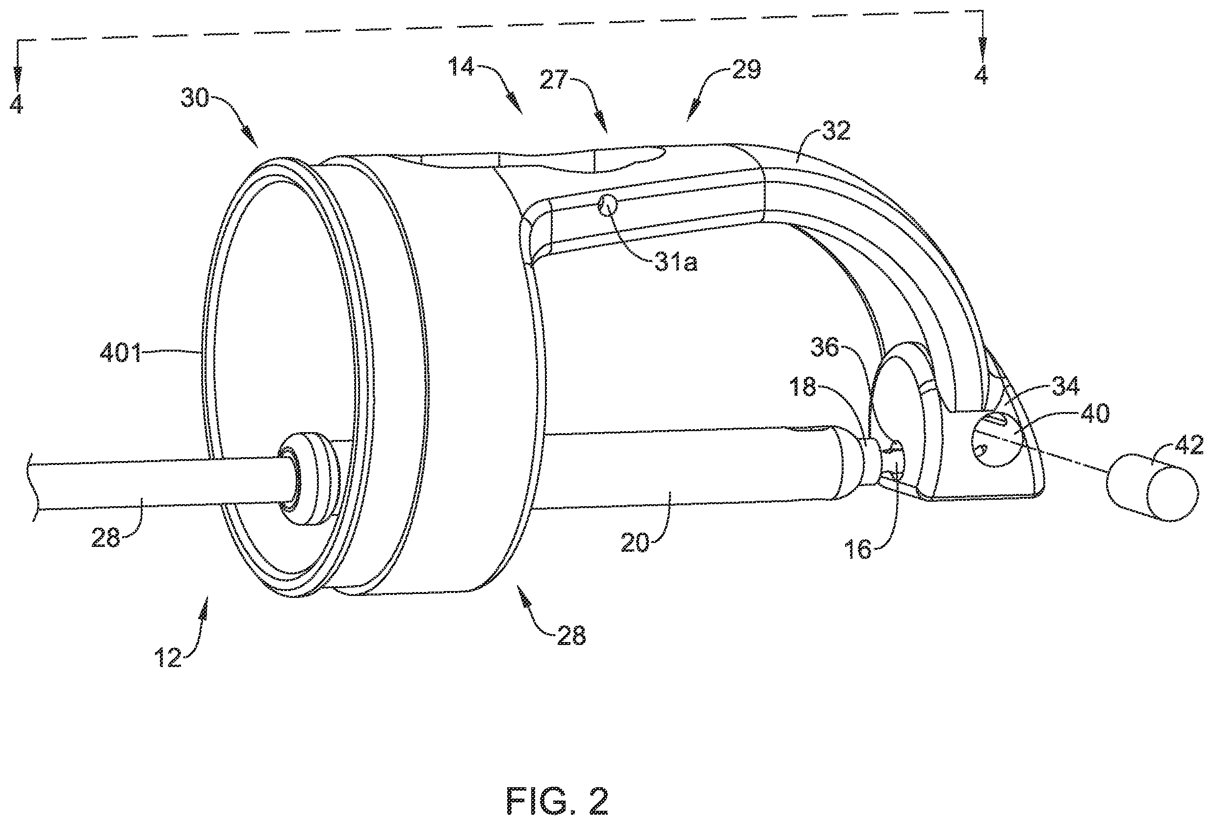 Patent US11812944 Figure 2 – Suture based closure device for use with endoscope