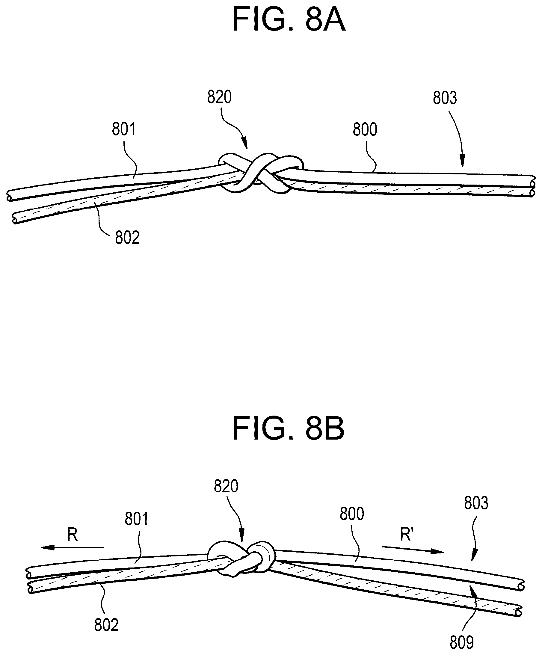Patent US11812945 Figure 7 – One-way adjustable loop suture constructs and methods of forming and using the same