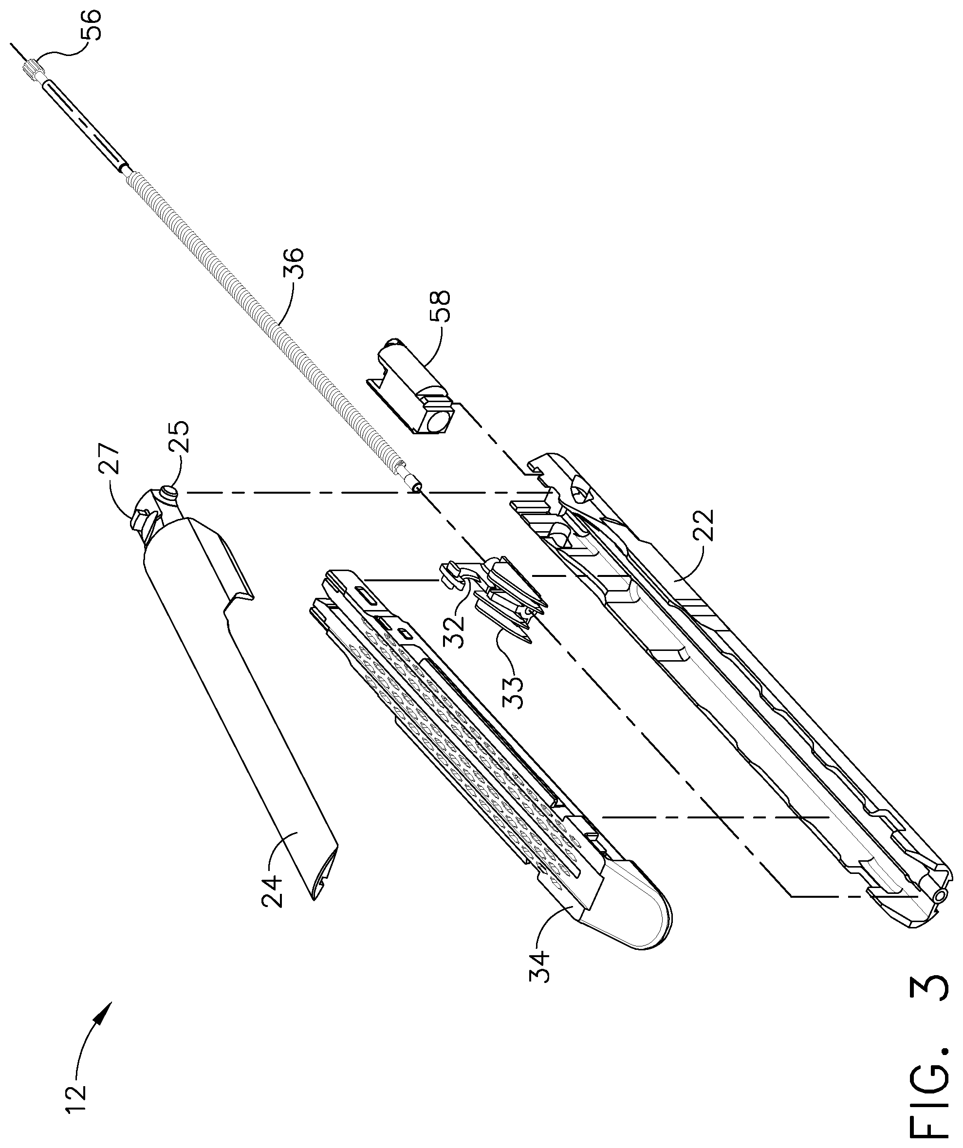 Patent US11812954 Figure 3 – Robotically-controlled motorized surgical instrument with an end effector