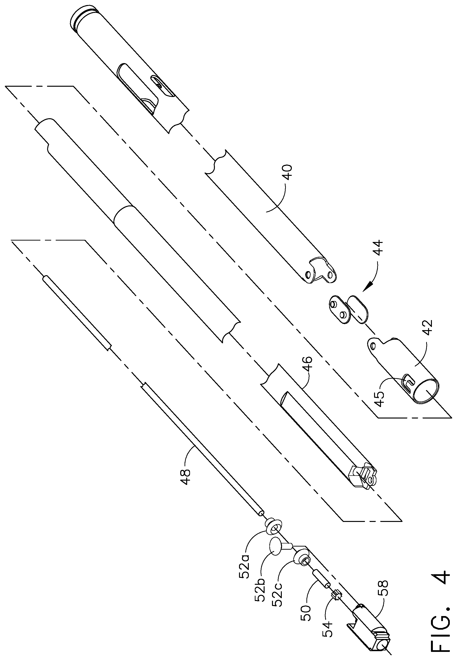 Patent US11812954 Figure 4 – Robotically-controlled motorized surgical instrument with an end effector