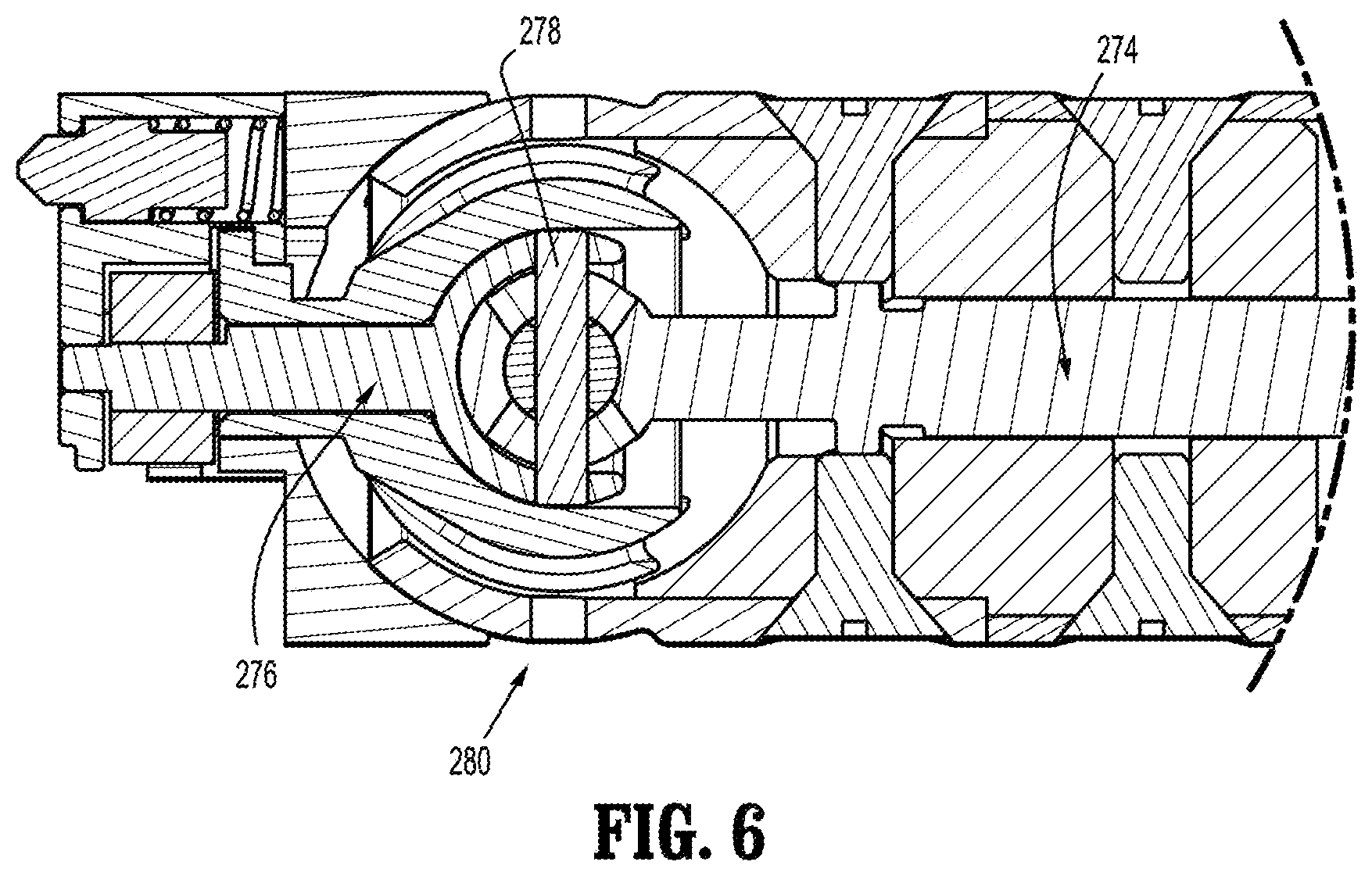 Patent US11812959 Figure 6 – Dynamically matching input and output shaft speeds of articulating adapter assemblies for surgical instruments
