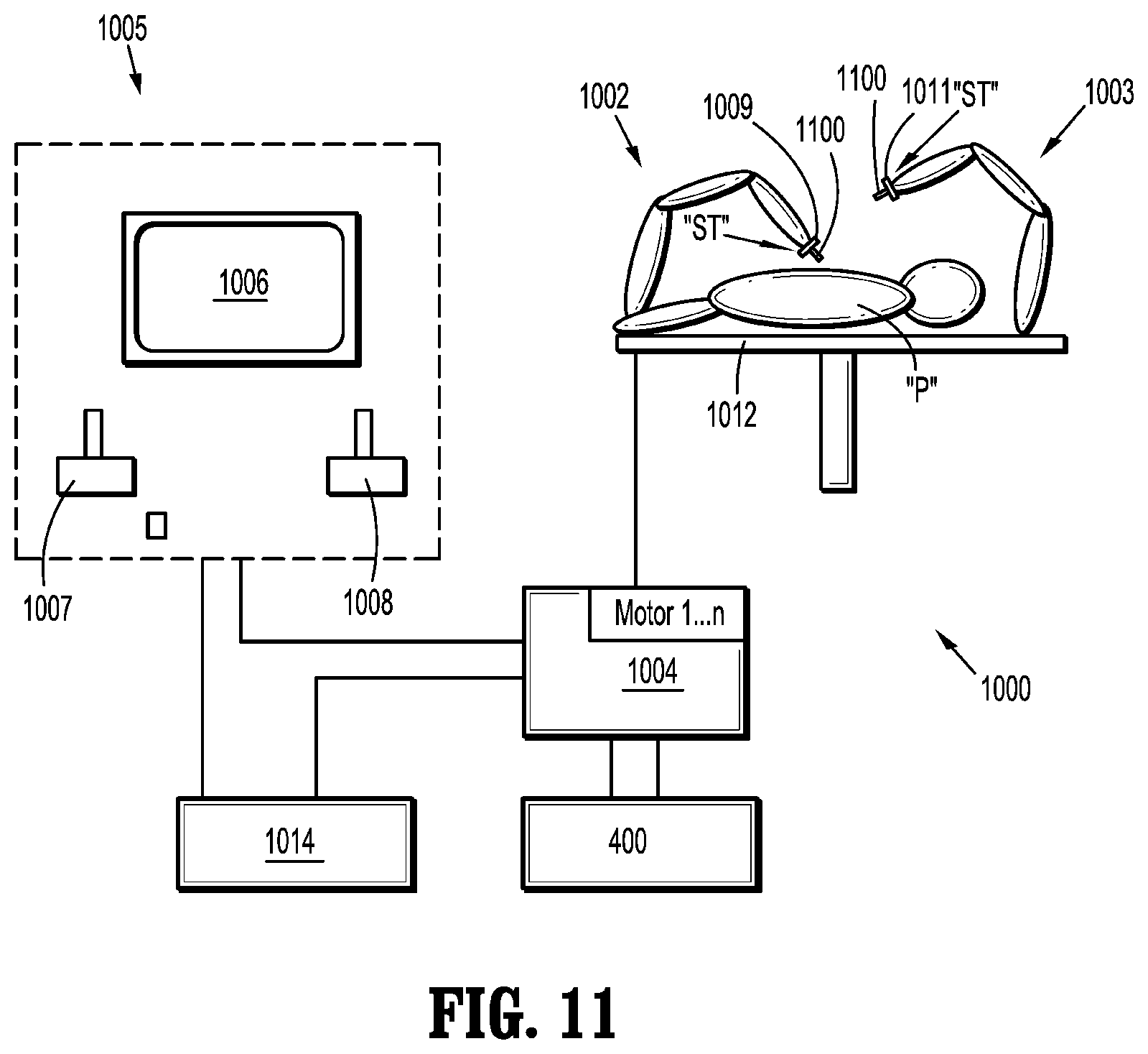 Patent US11812959 Figure 10 – Dynamically matching input and output shaft speeds of articulating adapter assemblies for surgical instruments