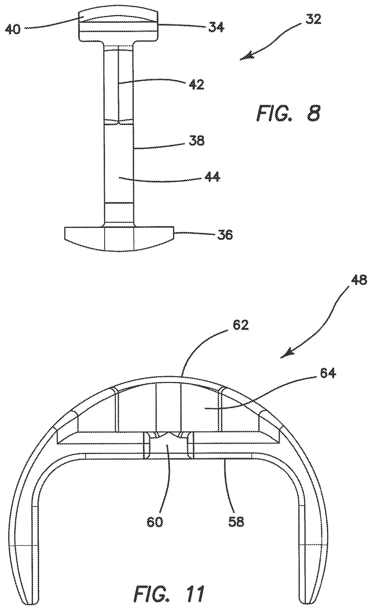 Patent US11812963 Figure 5 – Surgical stapler with partial pockets