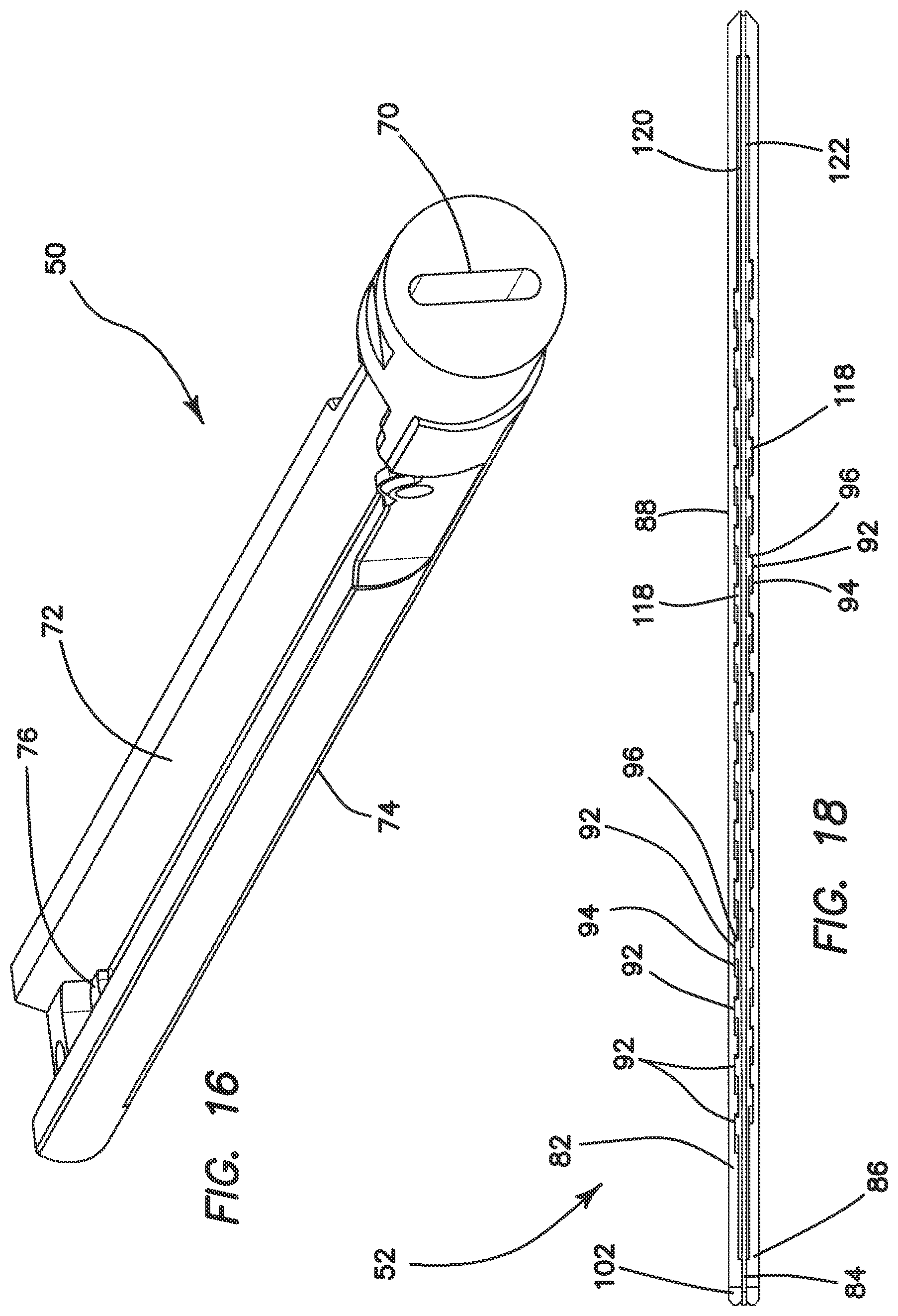Patent US11812963 Figure 9 – Surgical stapler with partial pockets
