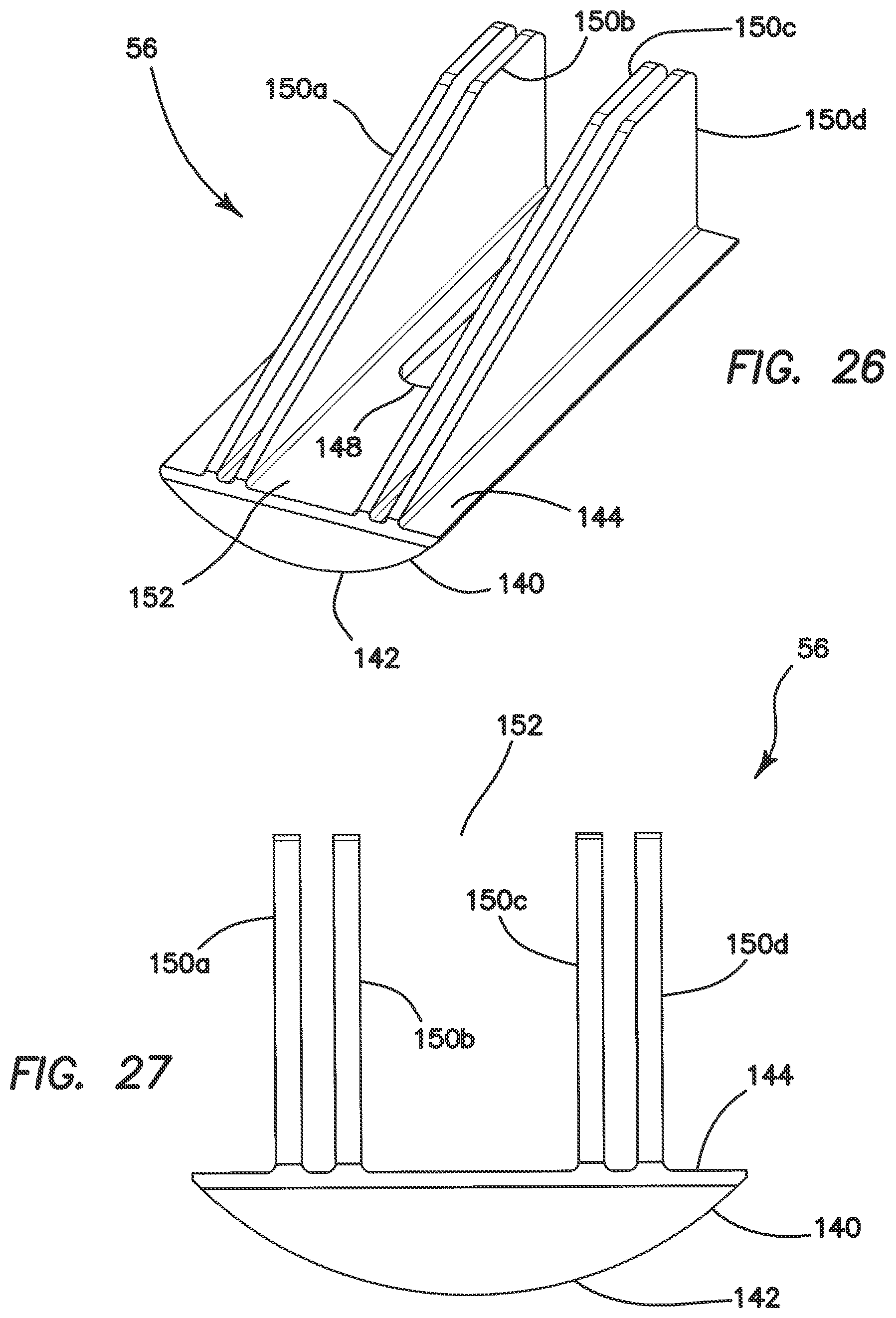 Patent US11812963 Figure 15 – Surgical stapler with partial pockets