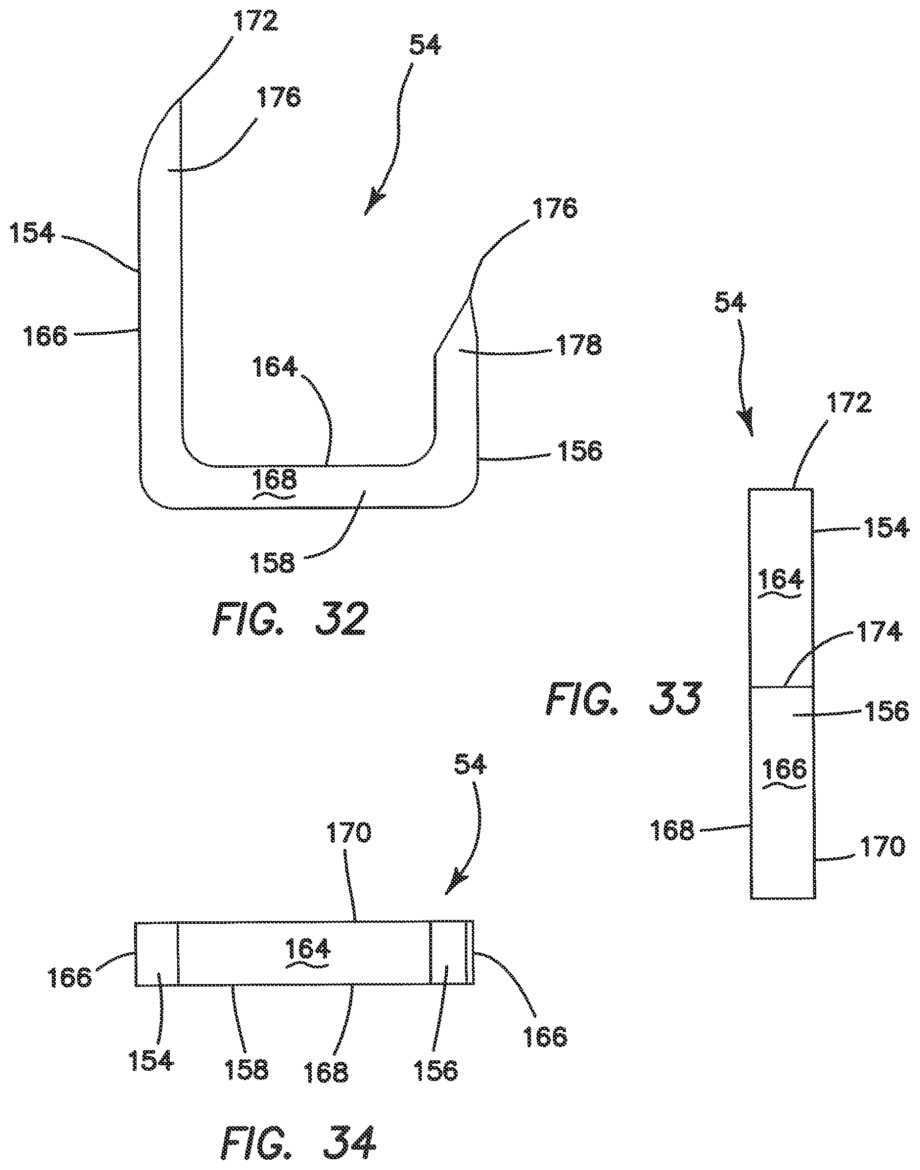 Patent US11812963 Figure 18 – Surgical stapler with partial pockets