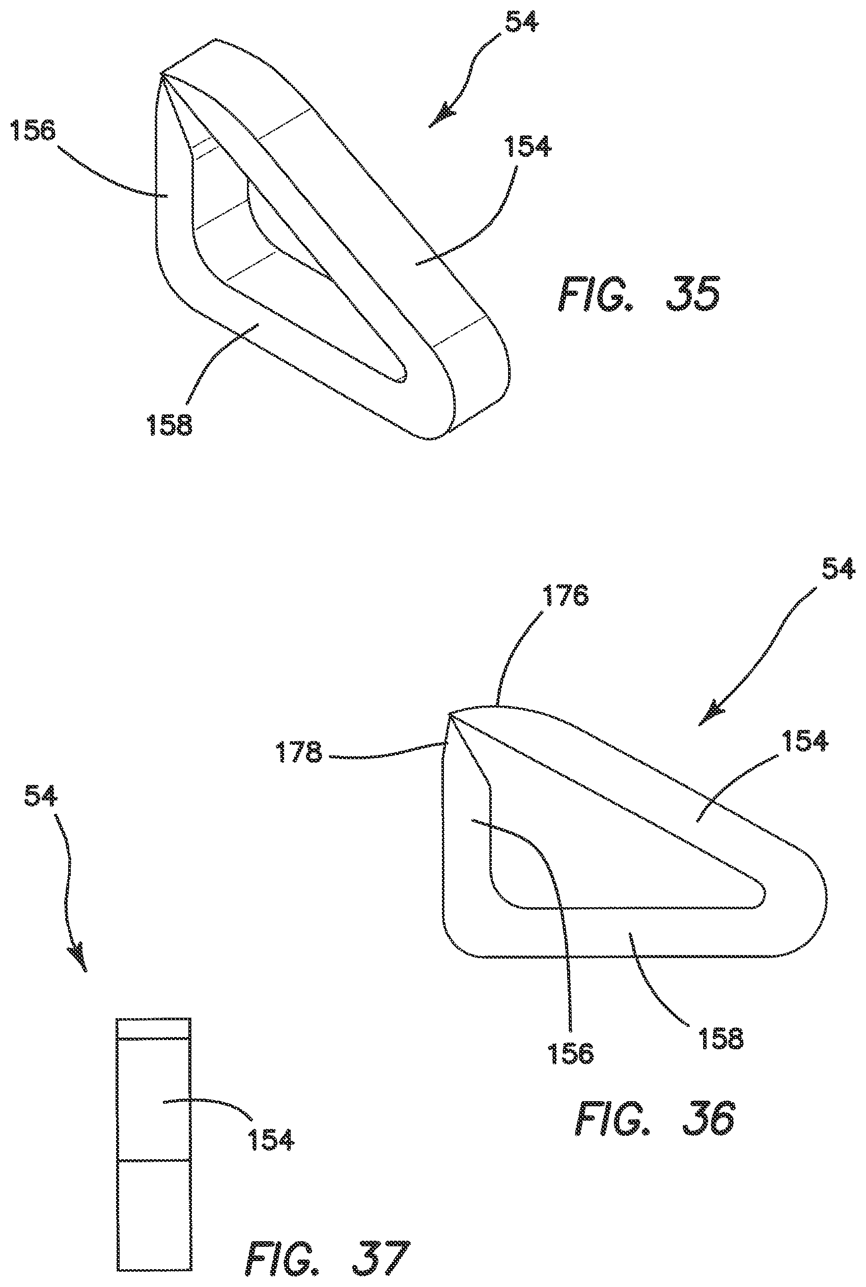 Patent US11812963 Figure 19 – Surgical stapler with partial pockets