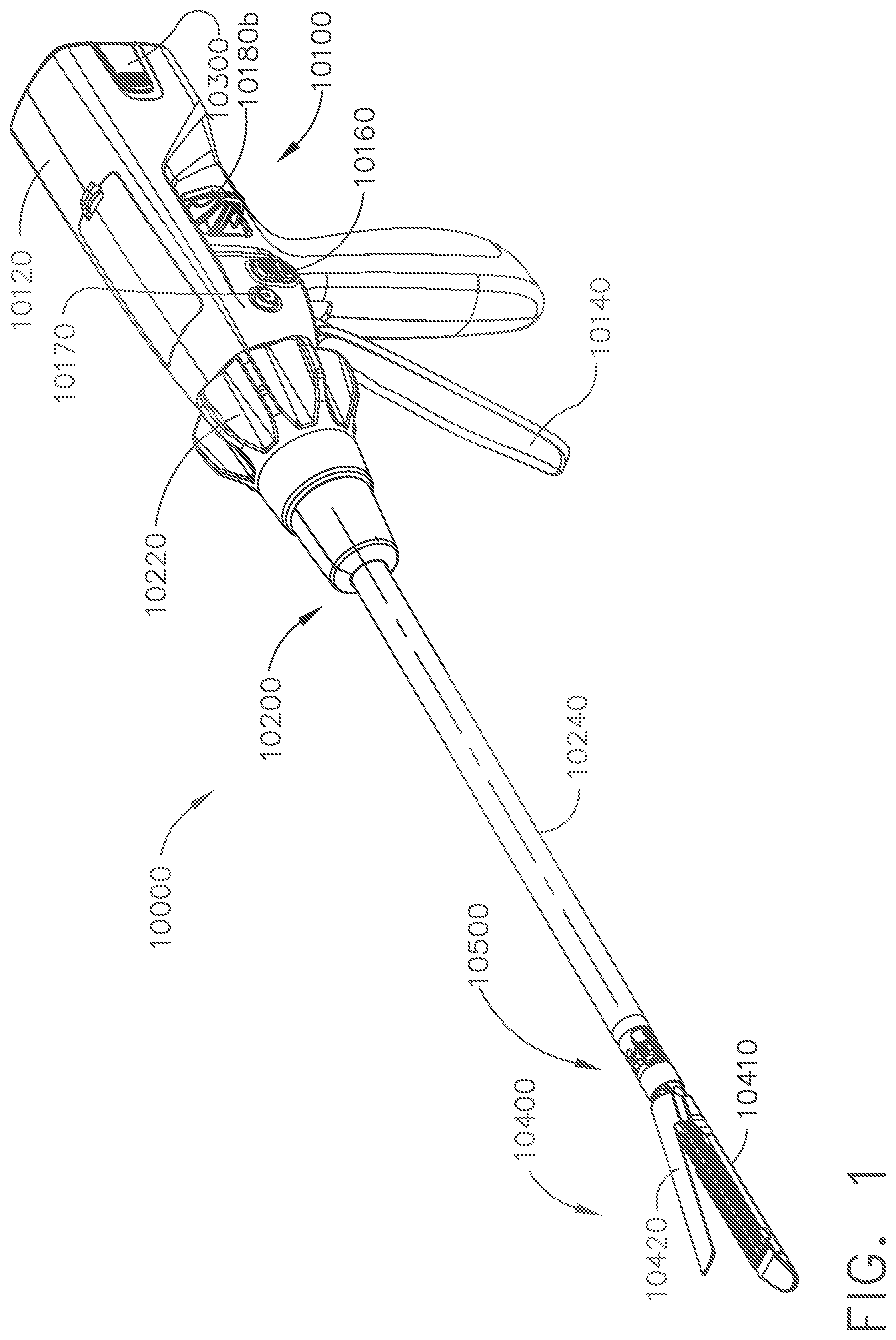 Patent US11812964 Figure 1 – Staple cartridge comprising a power management circuit