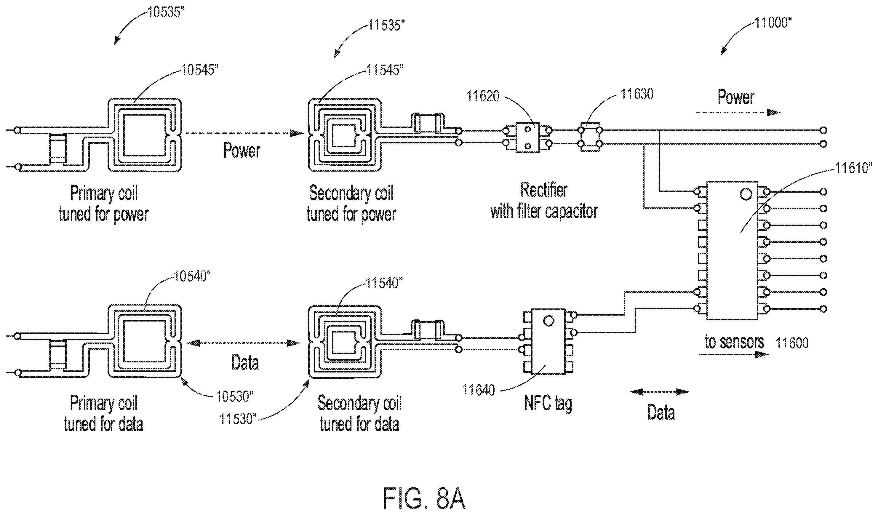 Patent US11812964 Figure 11 – Staple cartridge comprising a power management circuit
