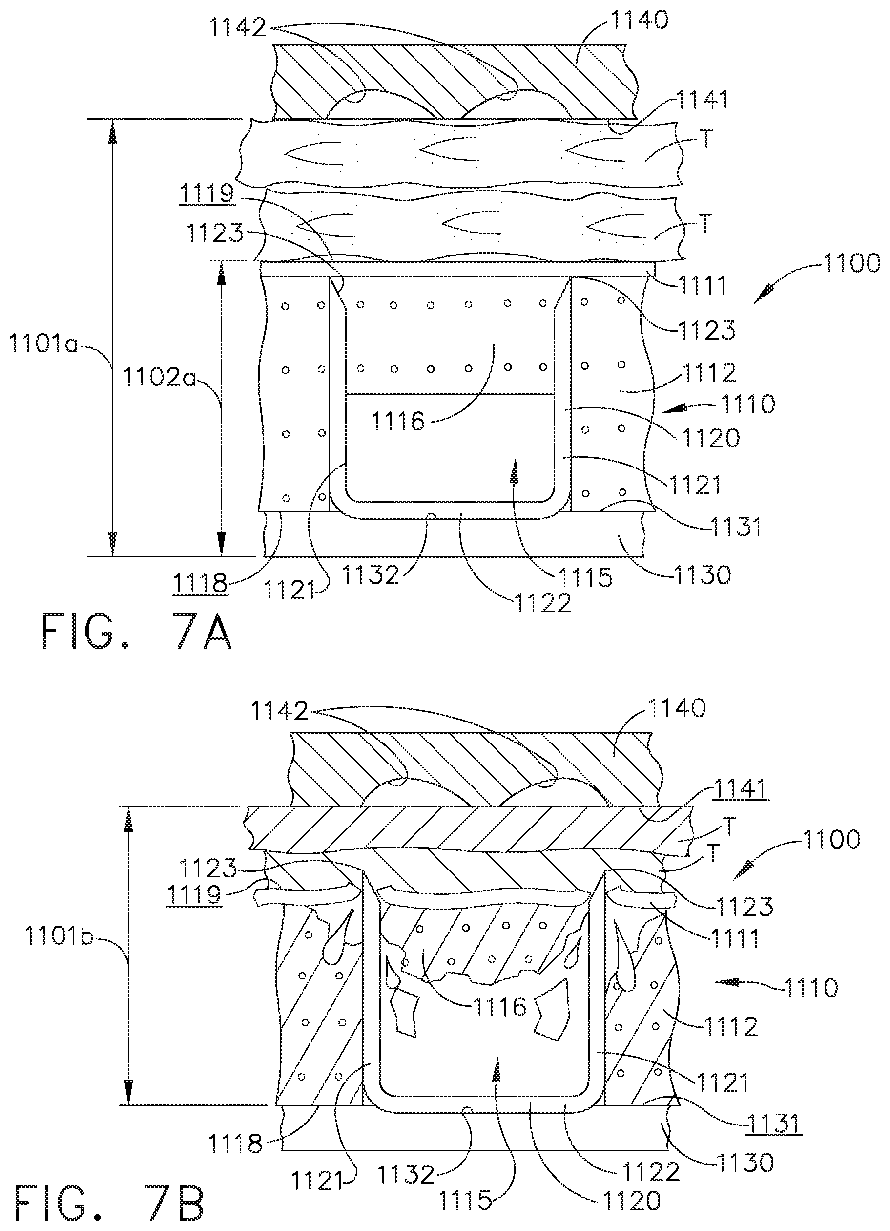 Patent US11812965 Figure 7 – Layer of material for a surgical end effector