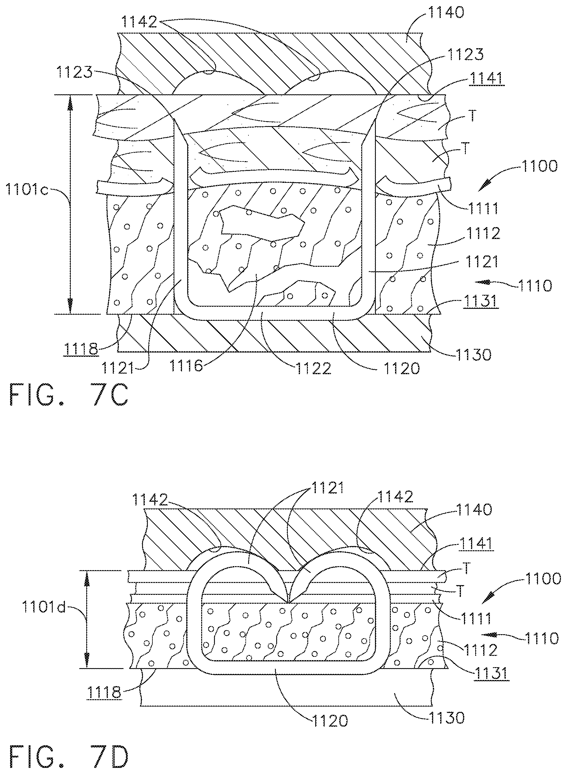 Patent US11812965 Figure 8 – Layer of material for a surgical end effector