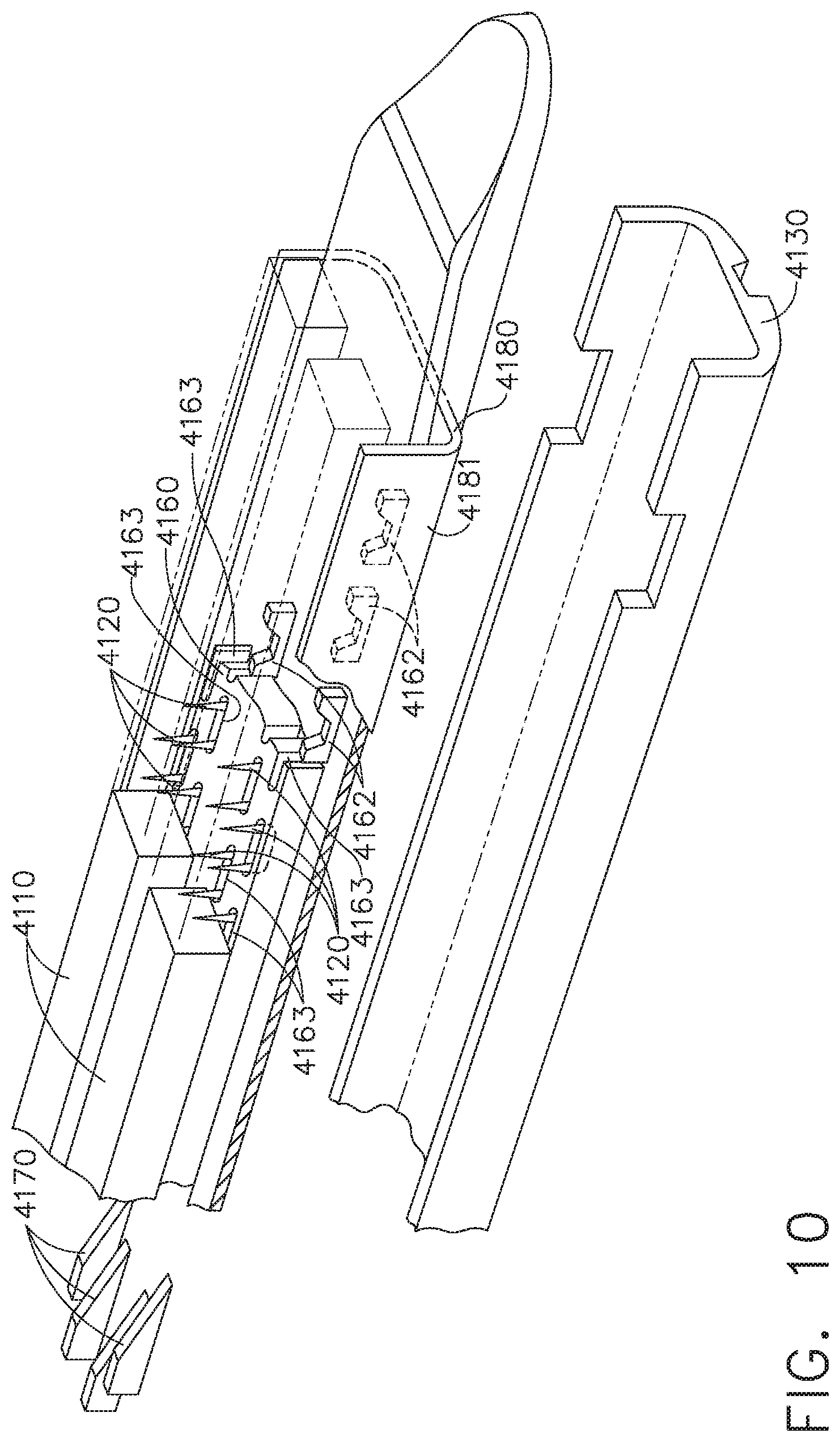 Patent US11812965 Figure 10 – Layer of material for a surgical end effector