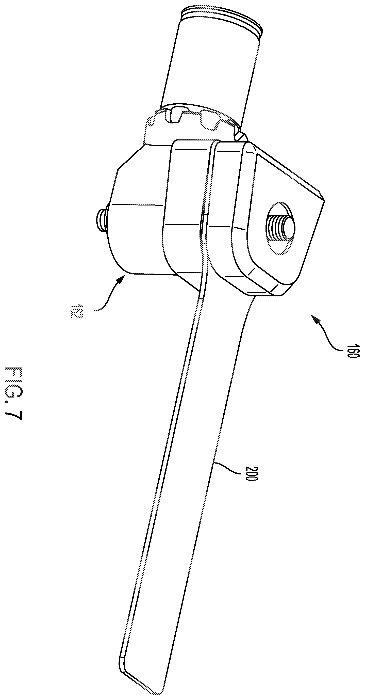 Patent US11812973 Figure 7 – Sheathed surgical saw blade with bearings