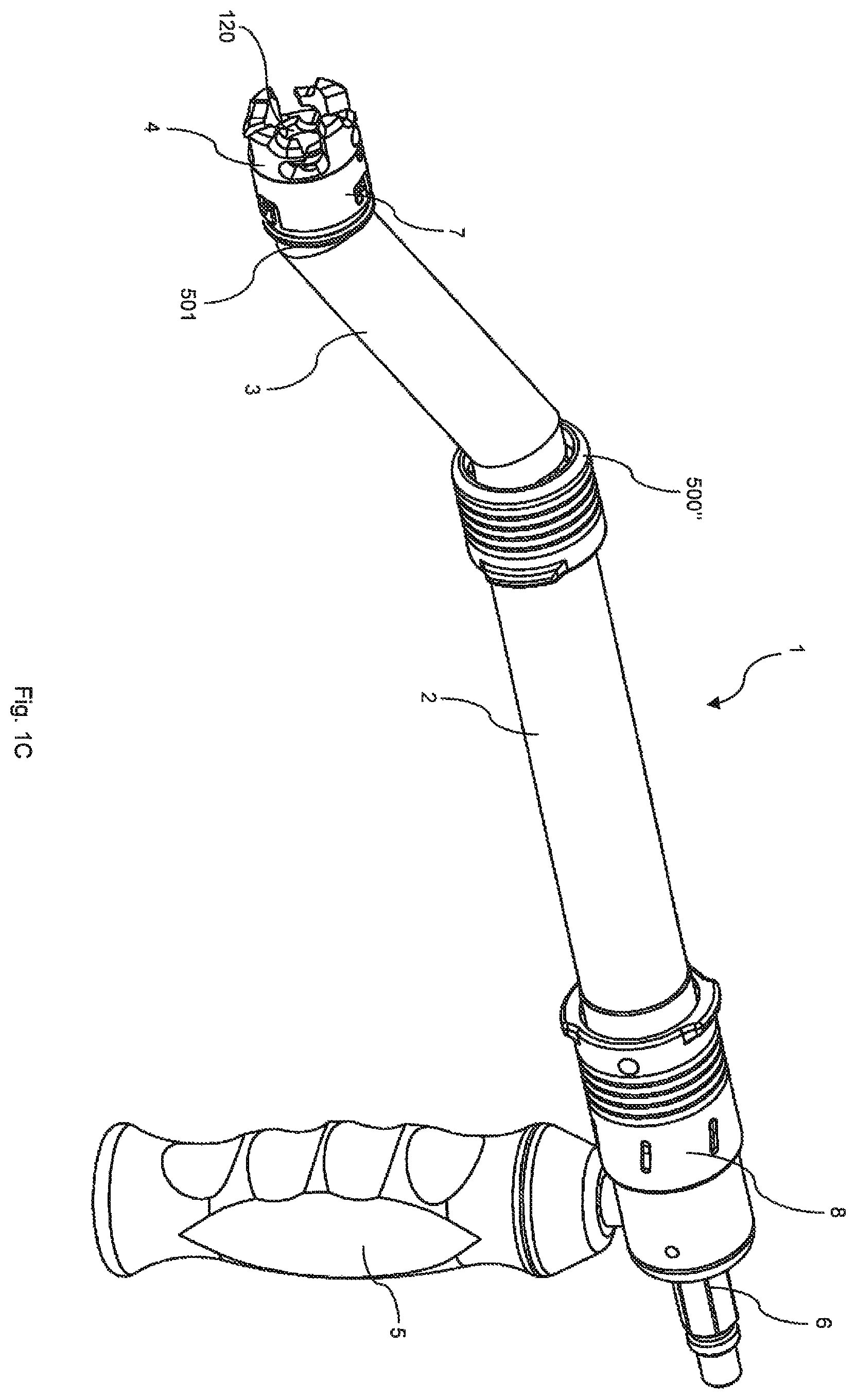 Patent US11812976 Figure 3 – Offset reamer driver with remote release mechanism