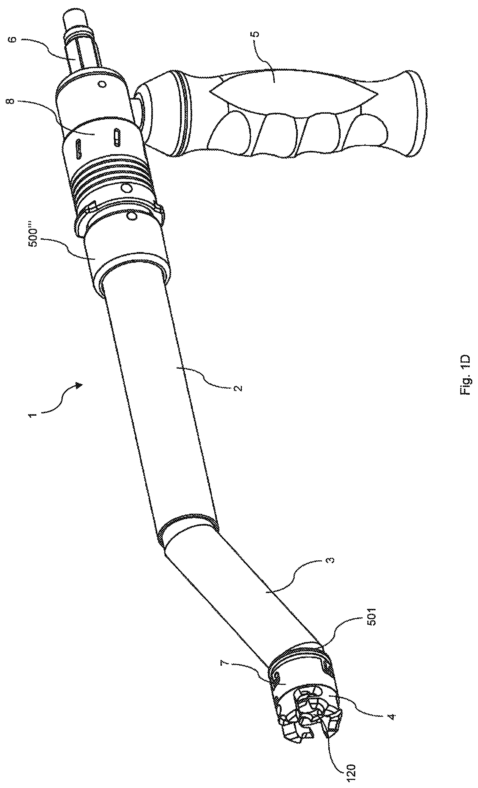 Patent US11812976 Figure 4 – Offset reamer driver with remote release mechanism