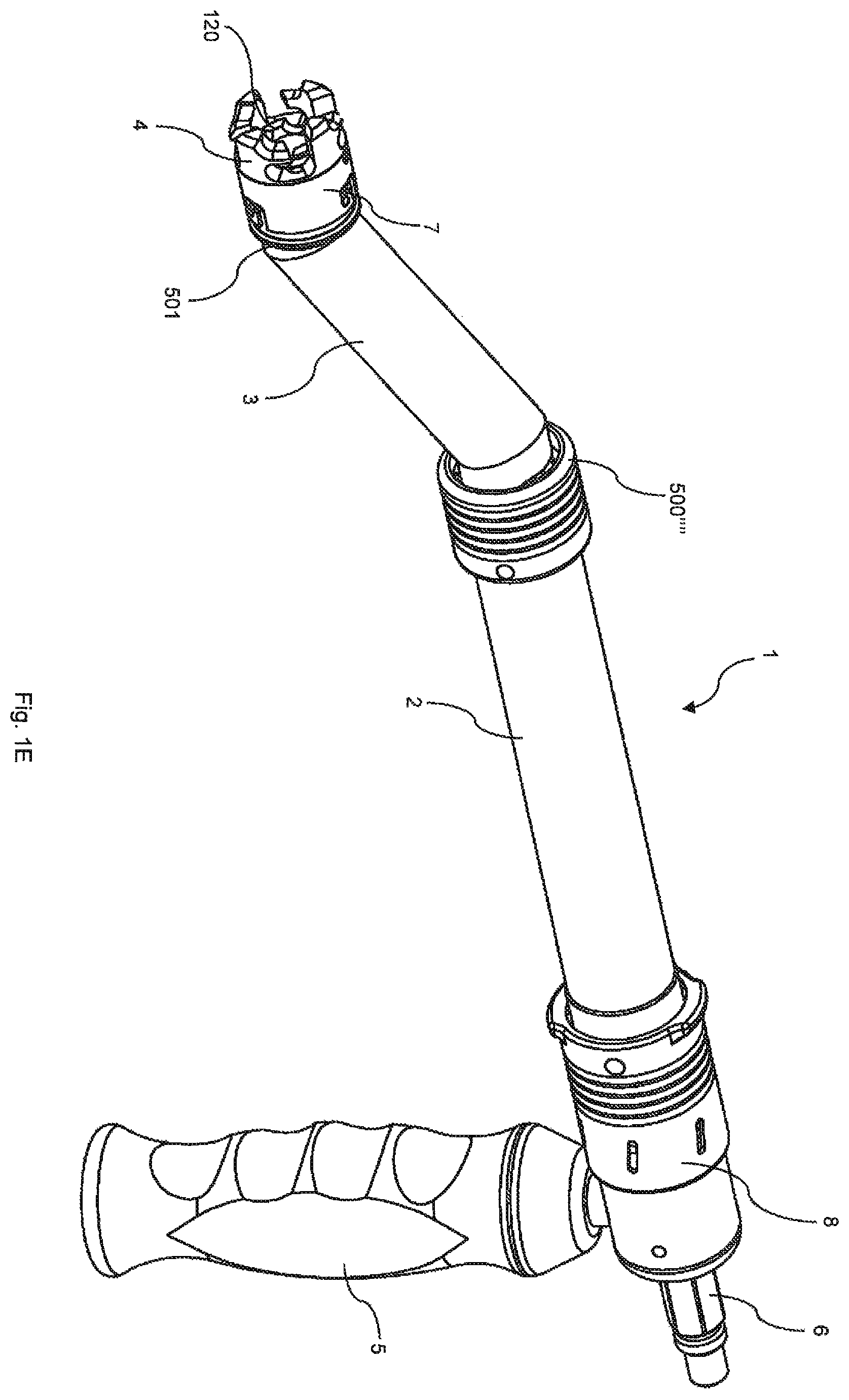 Patent US11812976 Figure 5 – Offset reamer driver with remote release mechanism