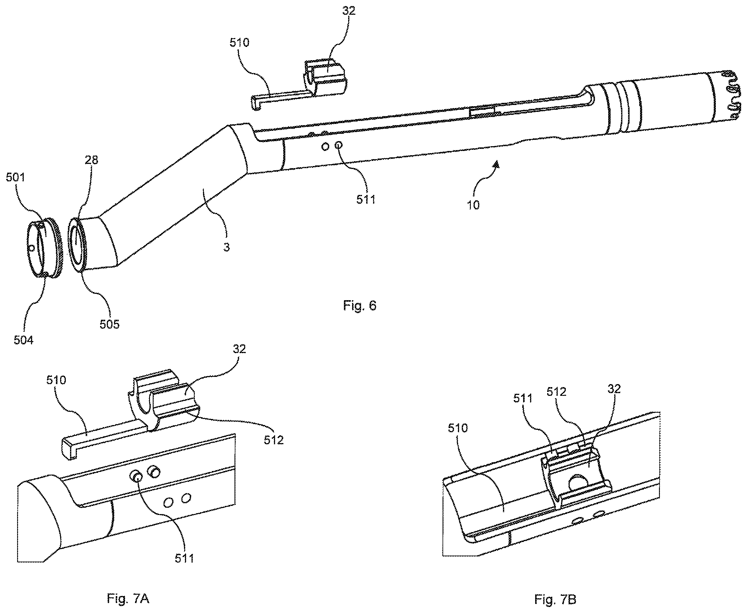 Patent US11812976 Figure 9 – Offset reamer driver with remote release mechanism
