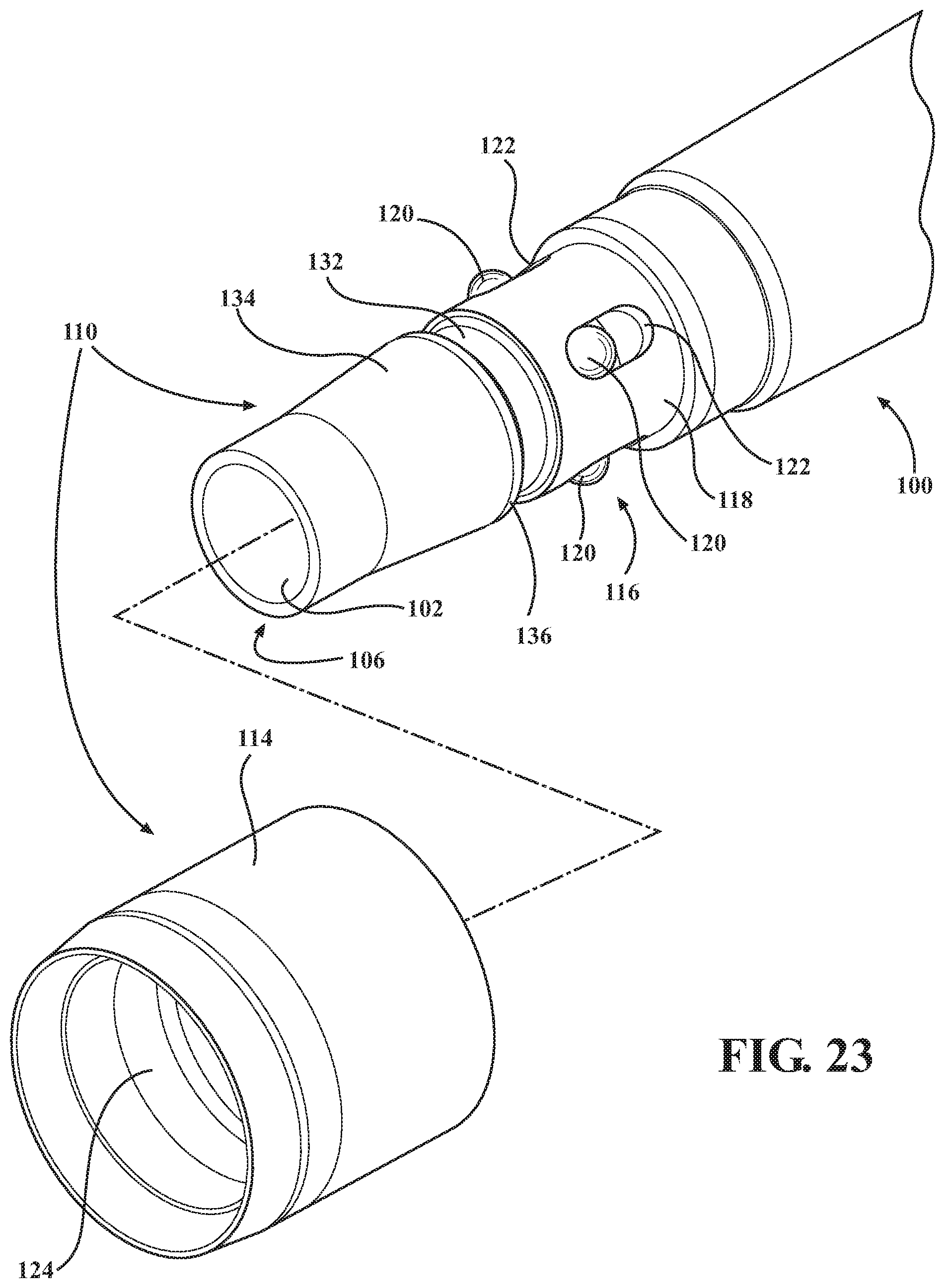 Patent US11812984 Figure 16 – End effector of a surgical robotic manipulator including a grip sensing mechanism for manual operation of the end effector