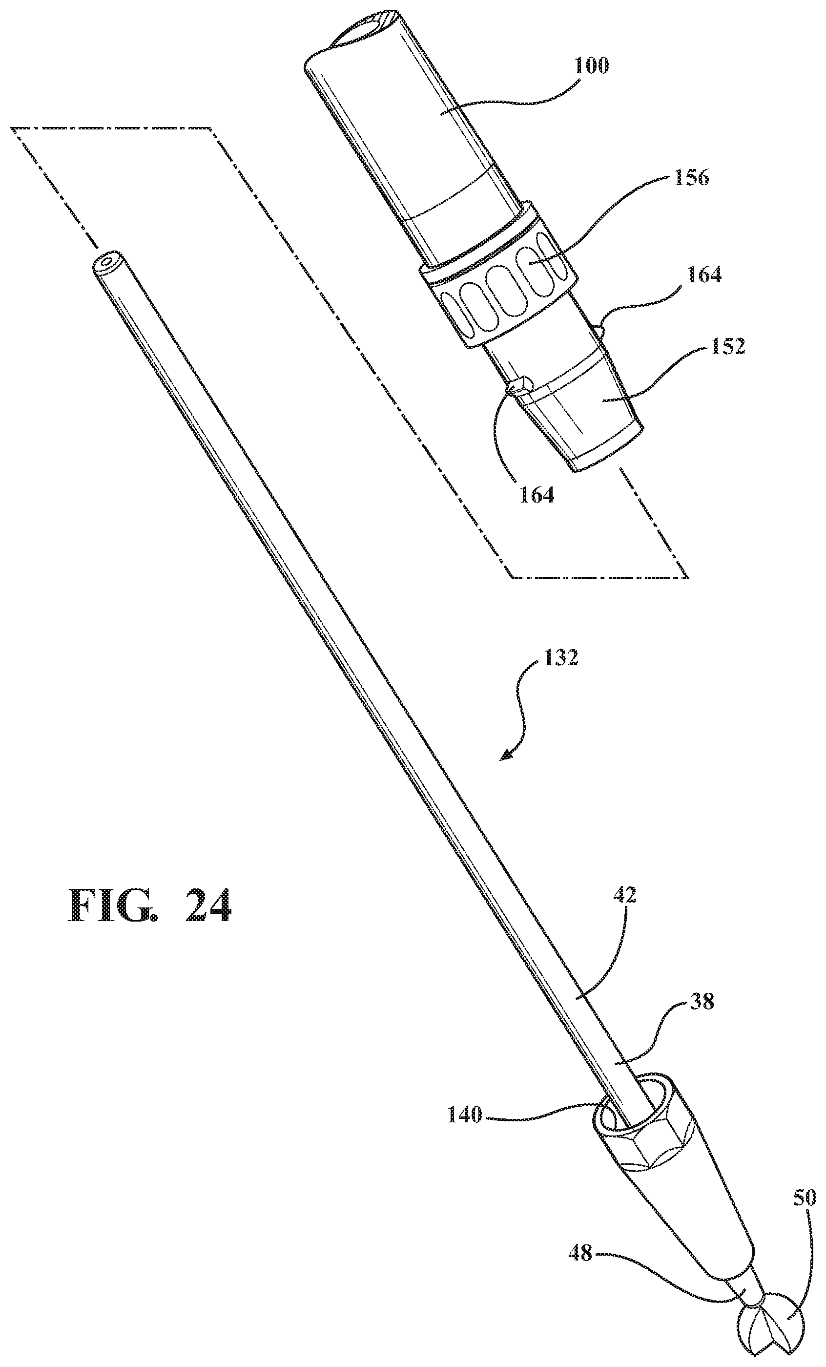 Patent US11812984 Figure 17 – End effector of a surgical robotic manipulator including a grip sensing mechanism for manual operation of the end effector