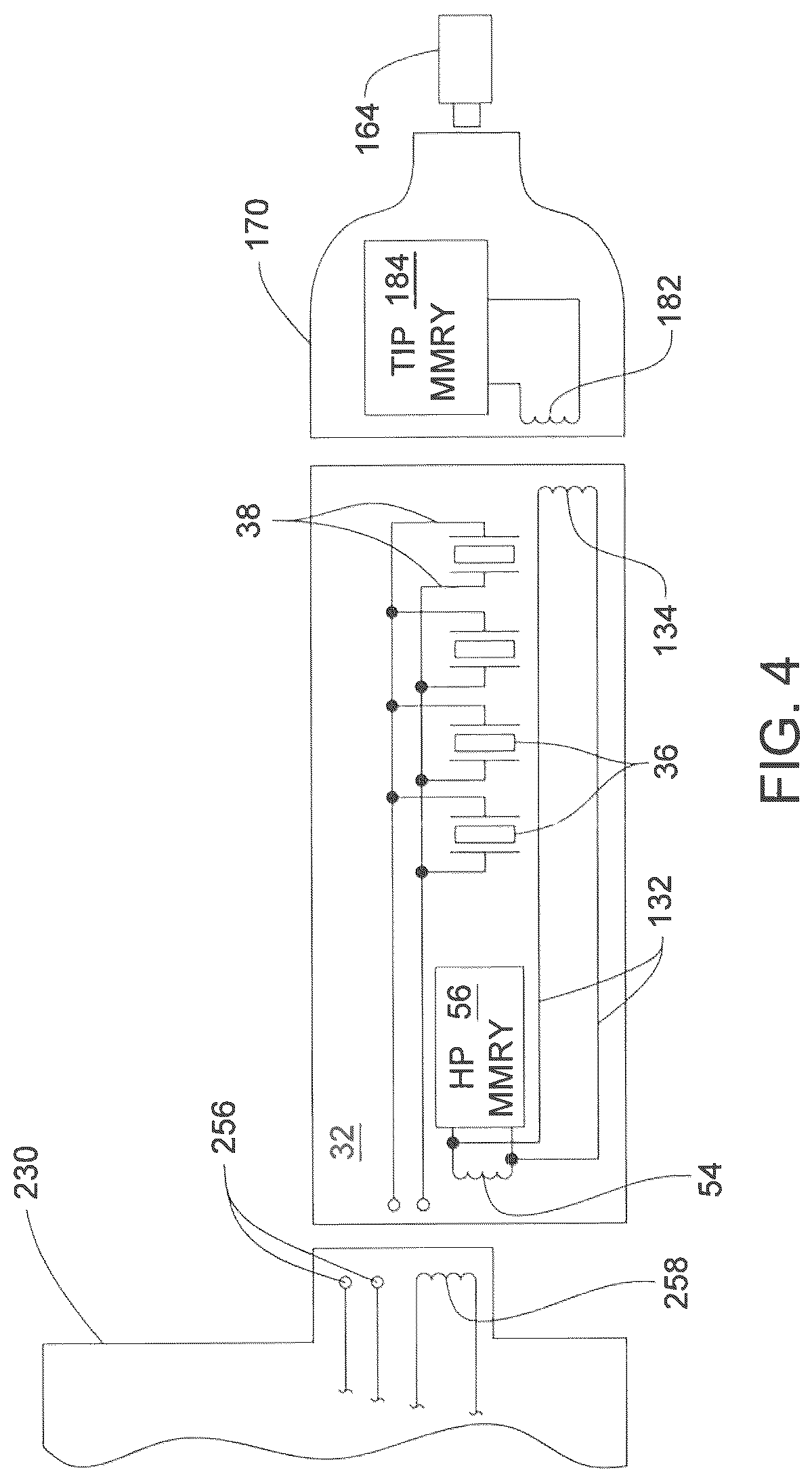 Patent US11812986 Figure 4 – Ultrasonic surgical tool system including a tip capable of simultaneous longitudinal and torsional movement and a console capable of applying a drive signal to the tip so the tip engages in substantially torsional oscillations