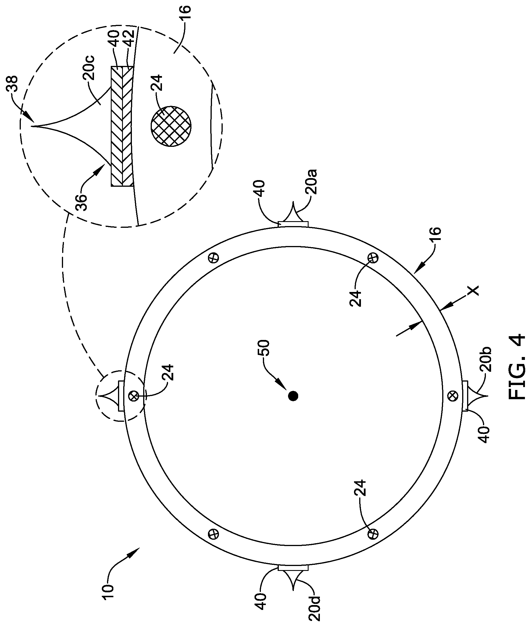 Patent US11812987 Figure 4 – Cutting balloon catheter