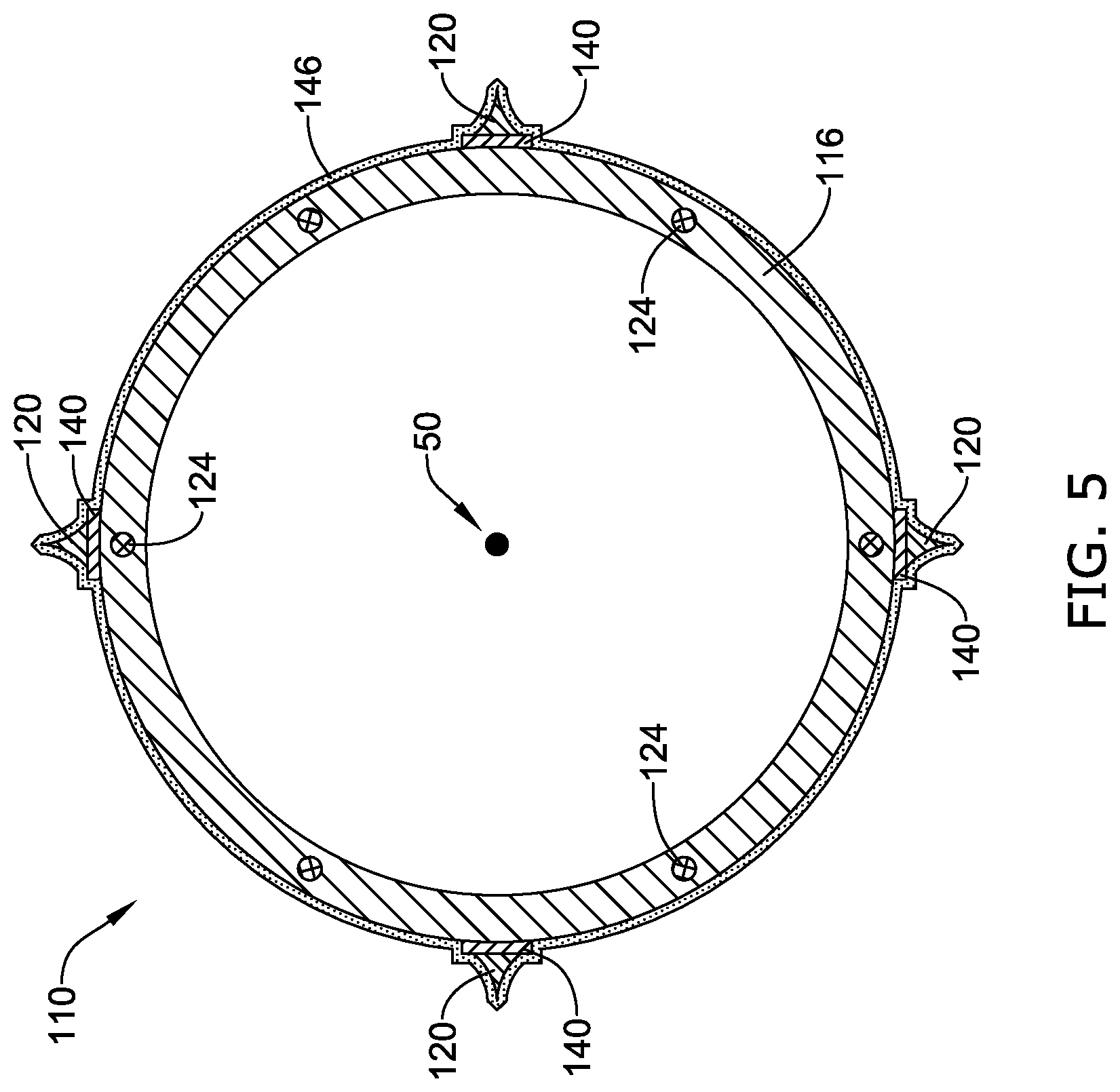 Patent US11812987 Figure 5 – Cutting balloon catheter