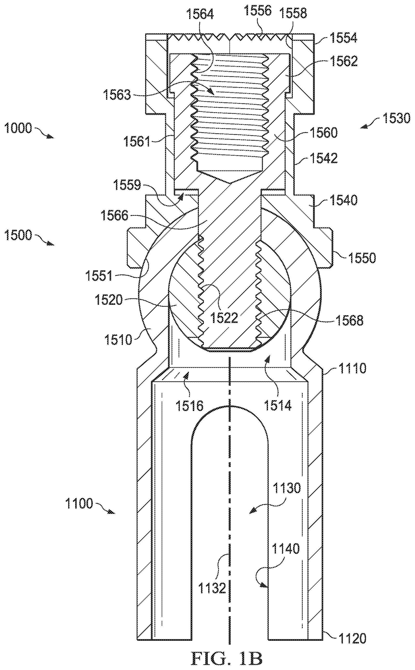 Patent US11812995 Figure 2 – External fixation connection rod with female attachment