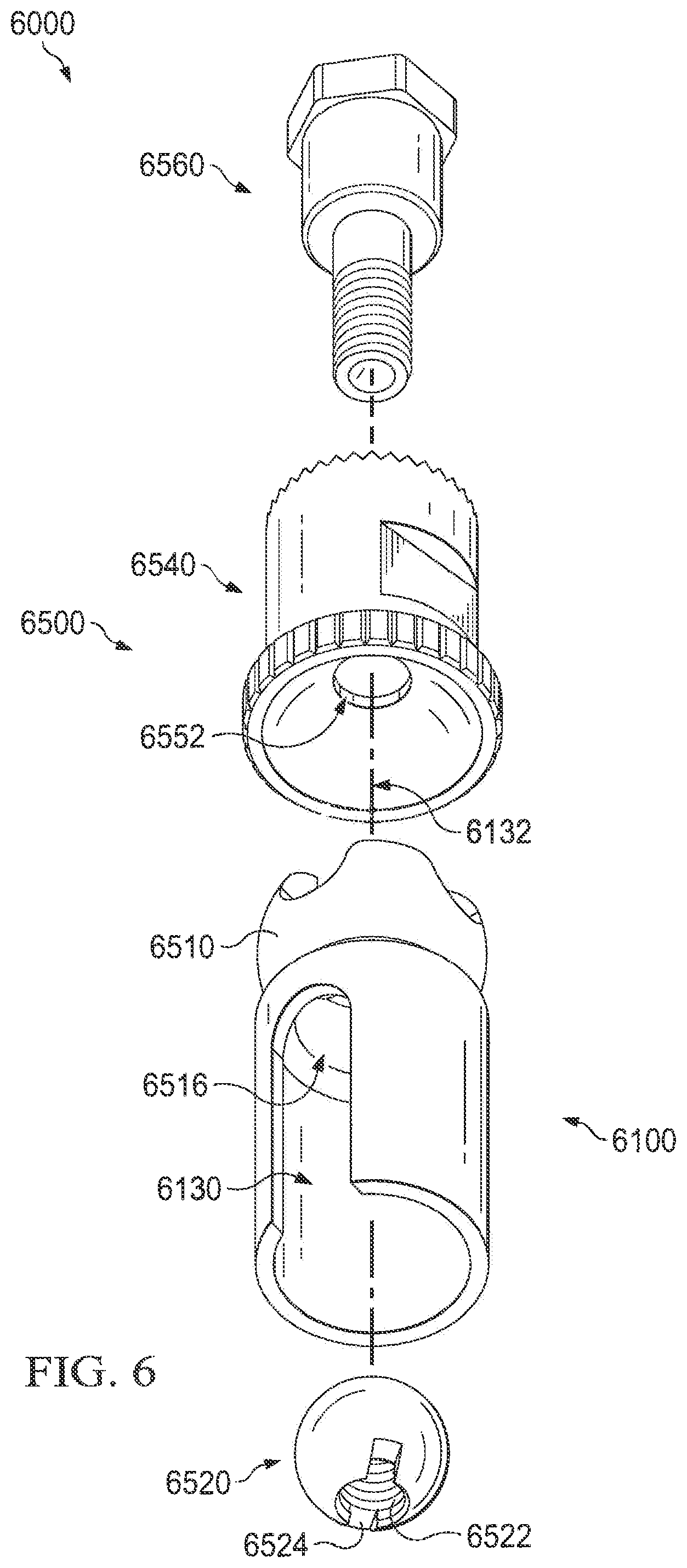Patent US11812995 Figure 6 – External fixation connection rod with female attachment