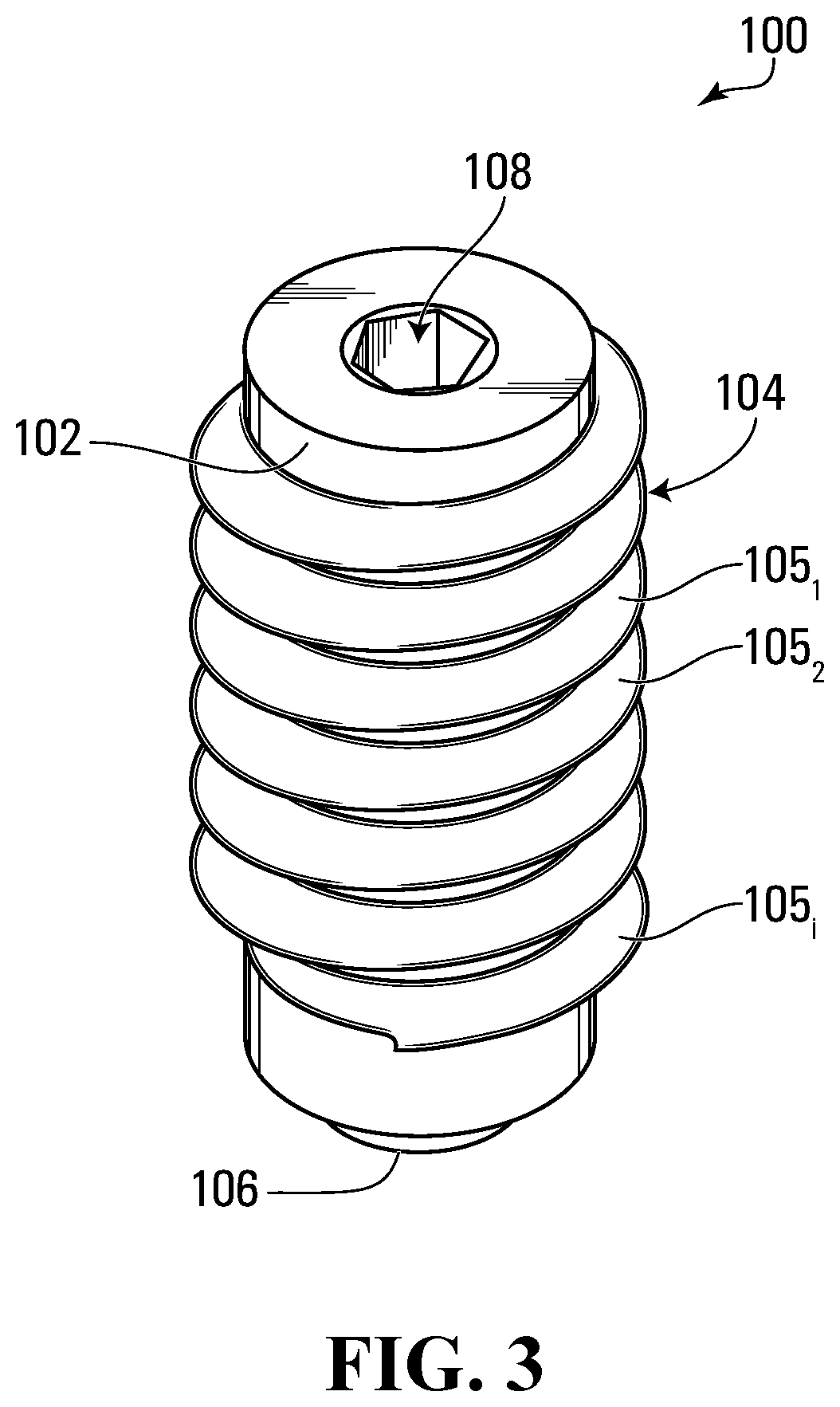 Patent US11812996 Figure 3 – Plug for bone tissue