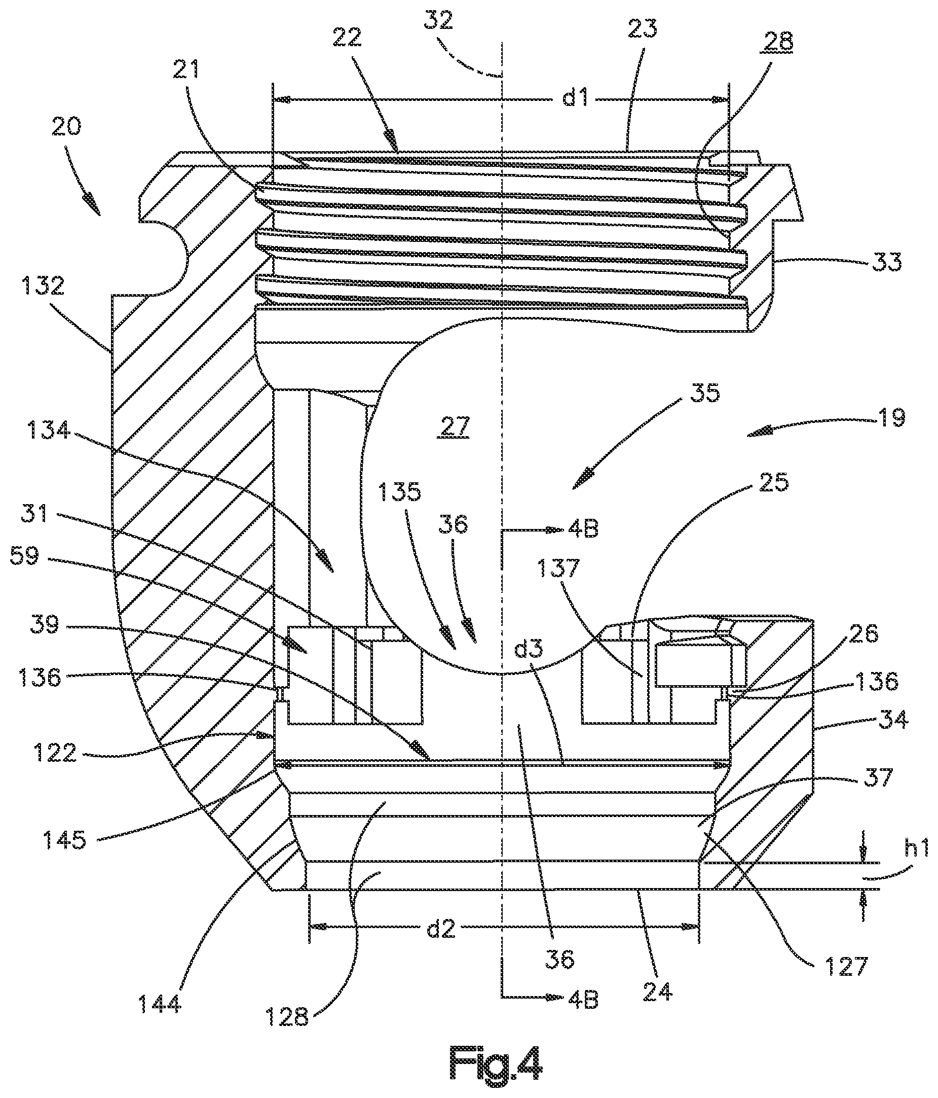Patent US11812998 Figure 4 – Bone fixation assembly