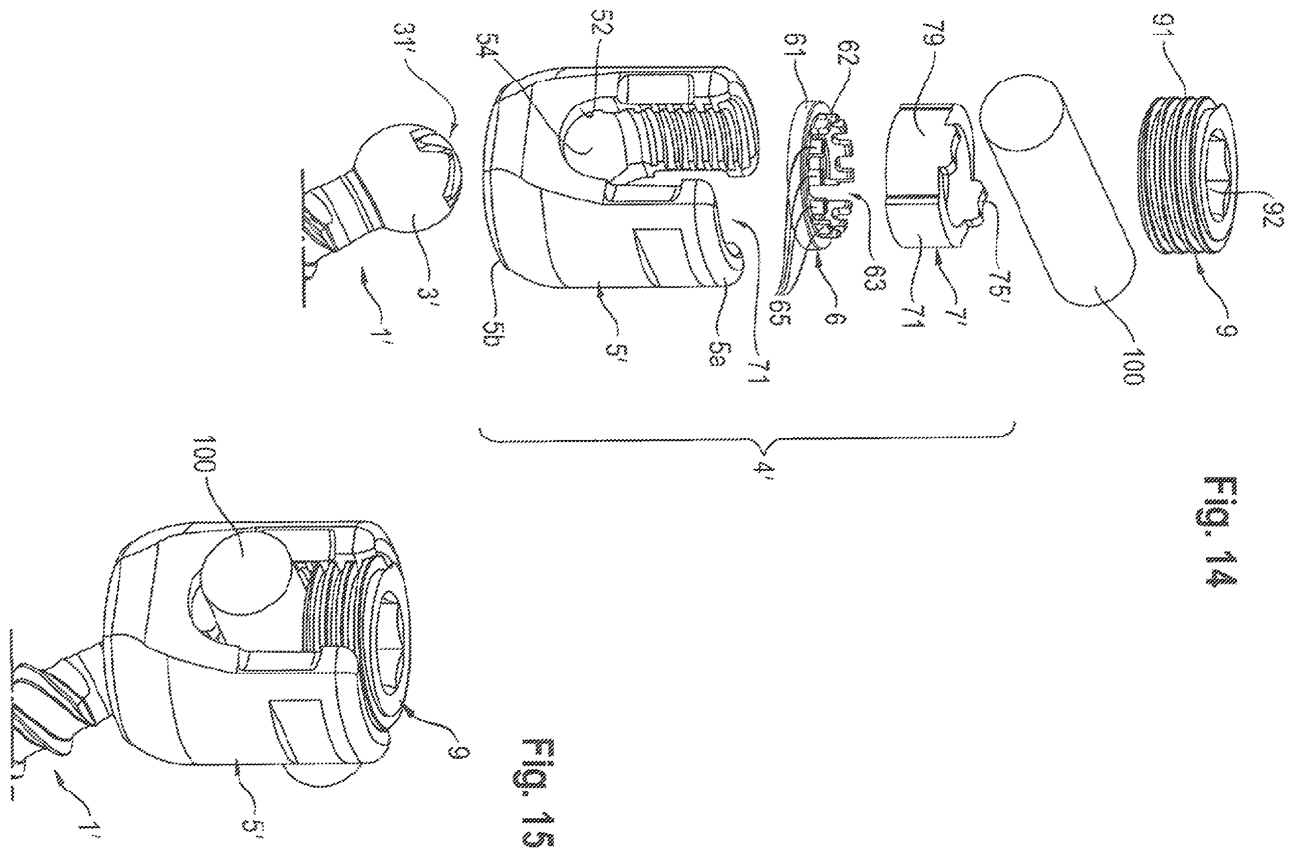 Patent US11812999 Figure 9 – Coupling assembly and polyaxial bone anchoring device comprising the same