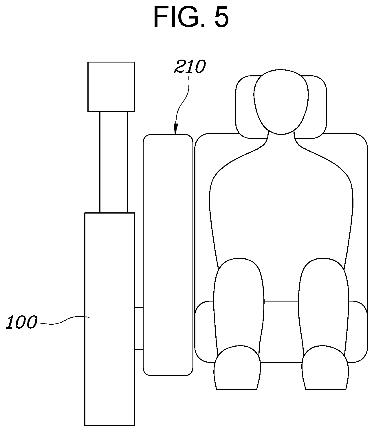 Patent US11814002 Figure 5 – Door-mounted air bag and control method for deploying same