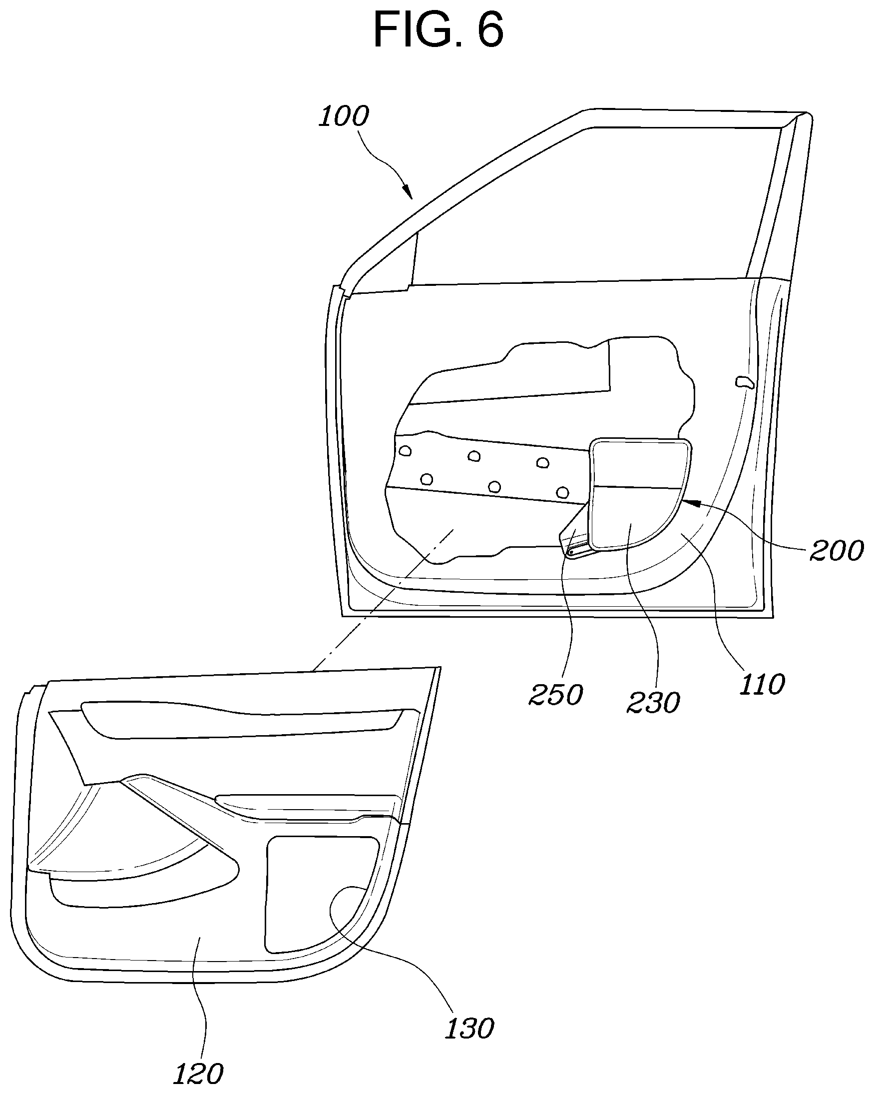Patent US11814002 Figure 6 – Door-mounted air bag and control method for deploying same